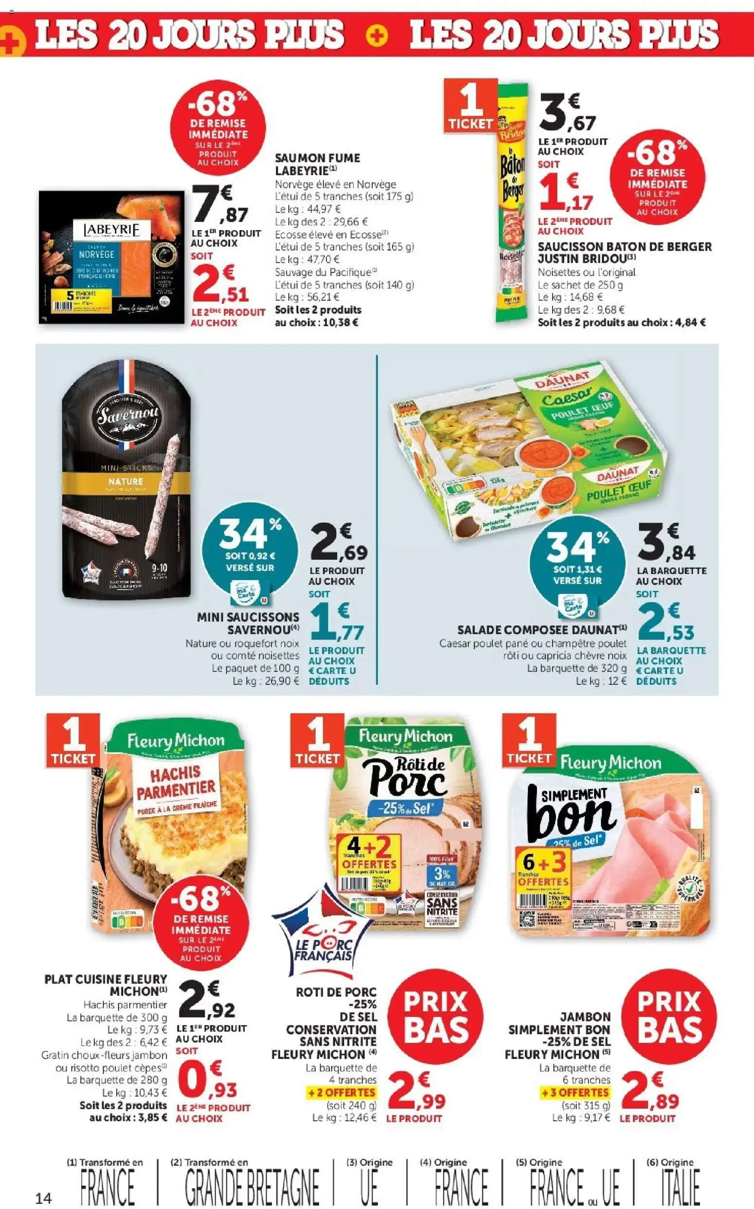 Hyper U Les 20 jours plus à partir du 29/09/2026 - promo en ligne du 29 septembre au 11 octobre 2026 - Catalogue page 14