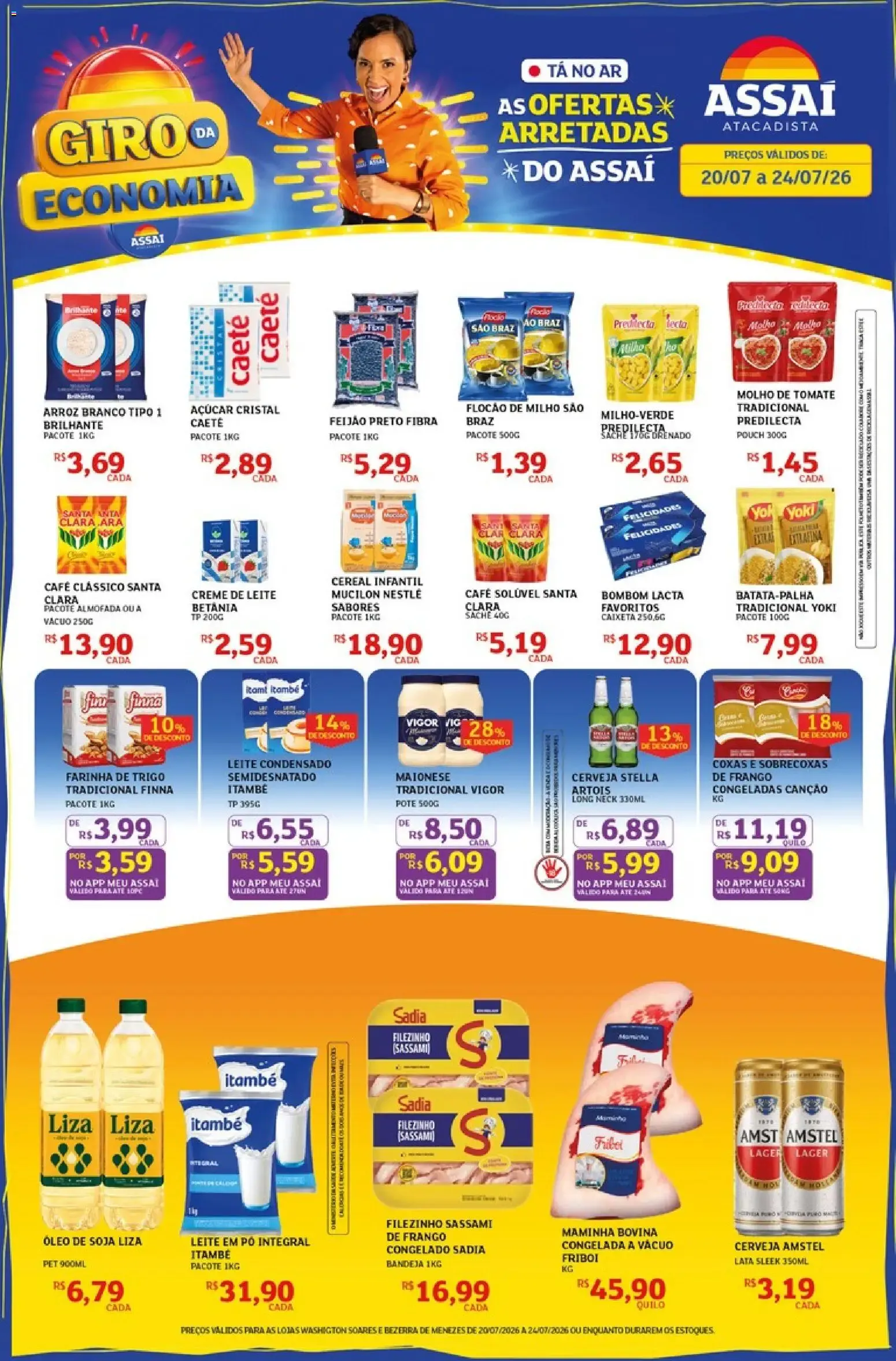 Encarte de Assaí Atacadista - Giro da Economia / As Ofertas Arretadas 20 de julho até 24 de julho 2026 - Pagina 1