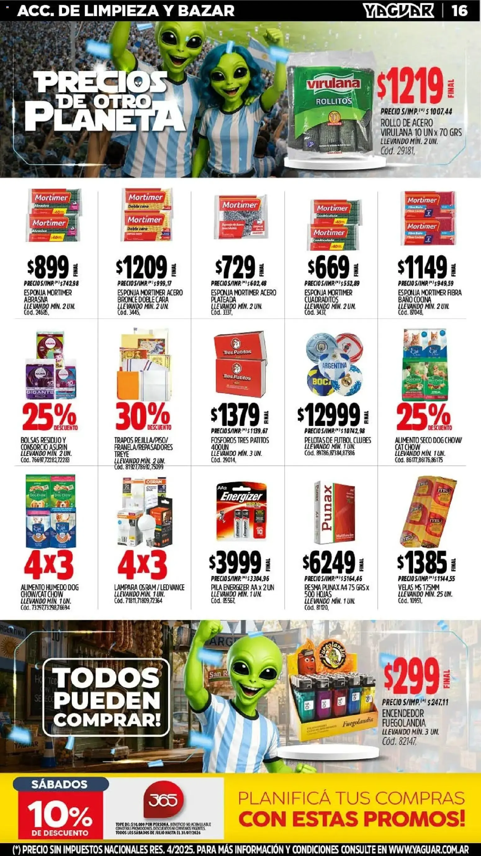 Ofertas de Mayorista Yaguar - Precios de Otro Planeta 6 de julio al 12 de julio 2026 - Página 16 del catálogo