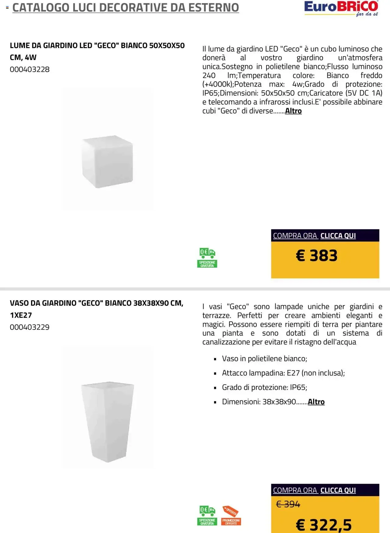 Eurobrico - Catalogo Luci Decorative da Esterno da 1 gennaio a 31 dicembre di 2025 - Pagina del volantino 11