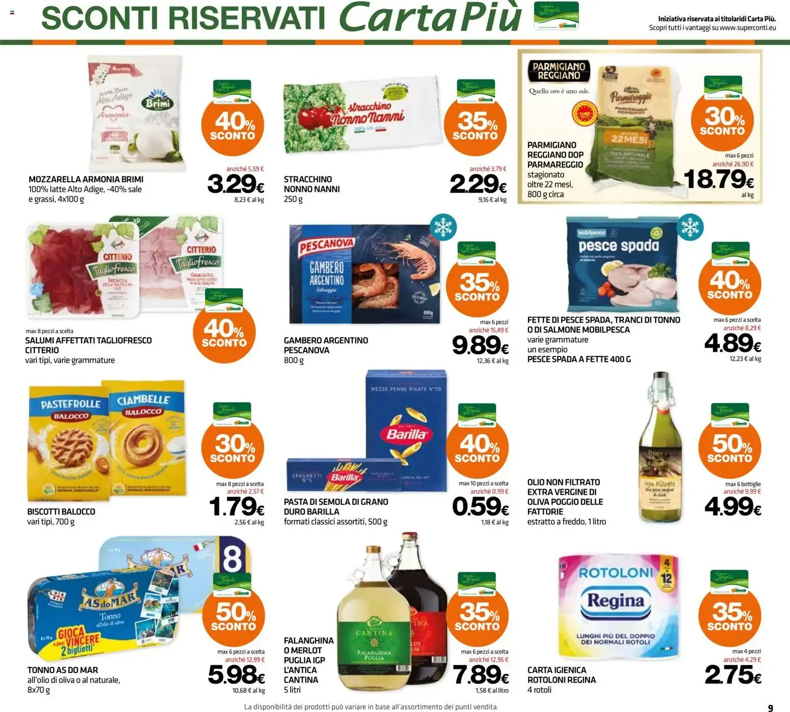 Superconti volantino dal 27/08/2026 - online Offerte da 27 agosto a 9 settembre di 2026 - Pagina del volantino 9
