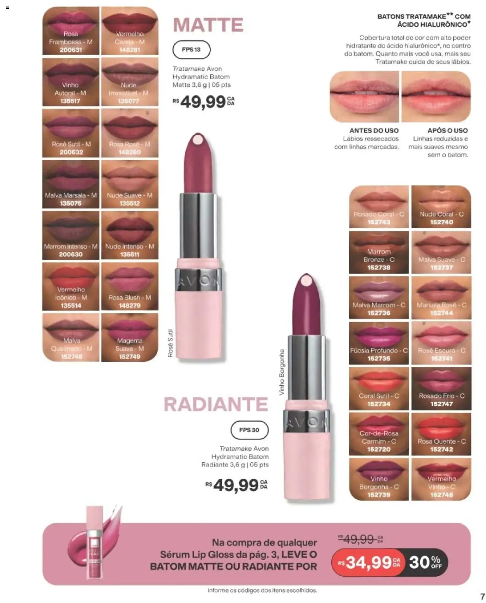 Encarte de Avon - Novo Sérum Lip Gloss - Ciclo 15/2026 21 de setembro até 12 de outubro 2026 - Pagina 7