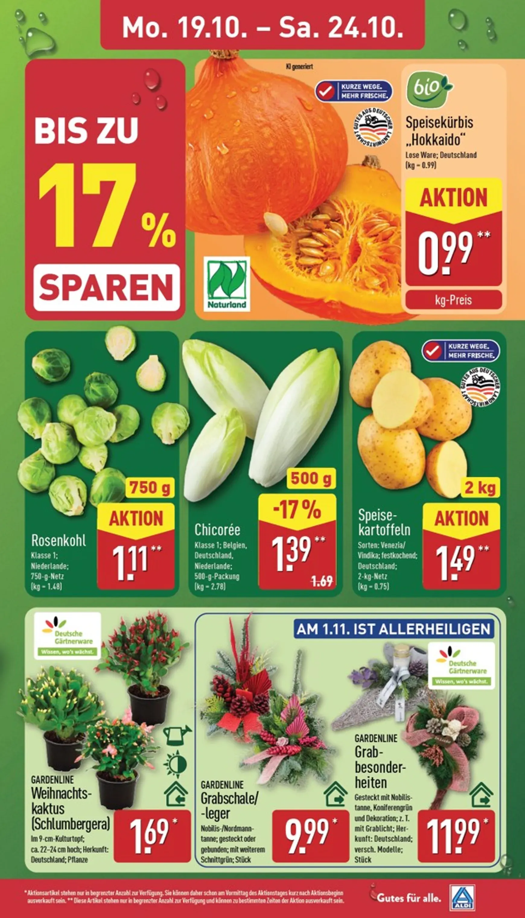 ALDI: Gutes für alle. Zum ALDI Preis. von 19. Oktober bis 24. Oktober 2026 - Prospekt seite 3
