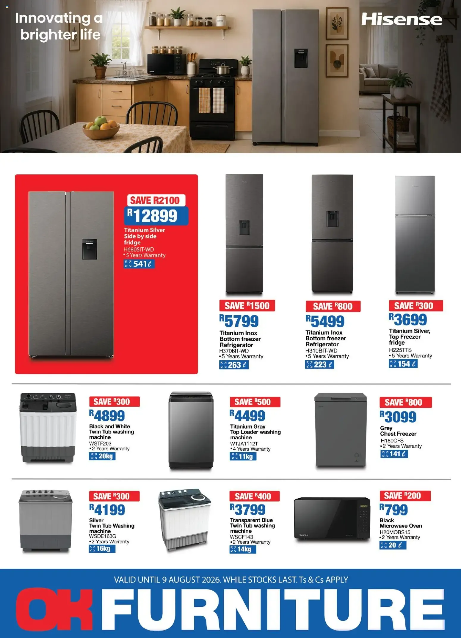 OK Furniture - Hisense (23/07/2026 - 09/08/2026) Online from 23 July to 9 August 2026 - Catalogue Page 1