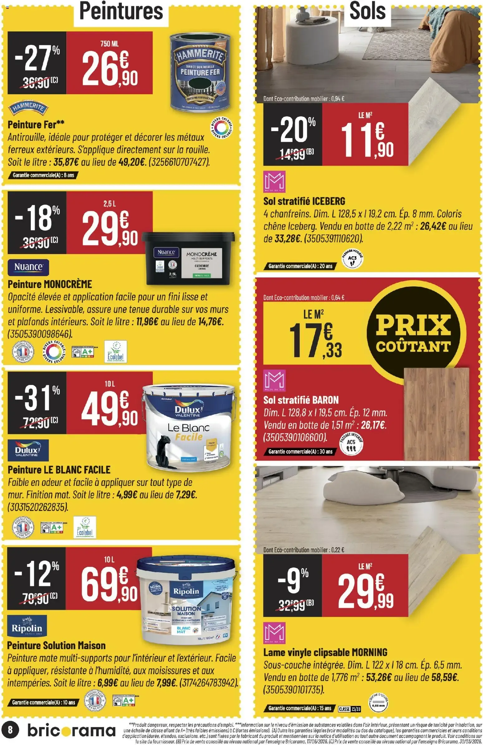 Bricorama catalogue à partir du 17/06/2026 - promo en ligne du 17 juin au 28 juin 2026 - Catalogue page 8