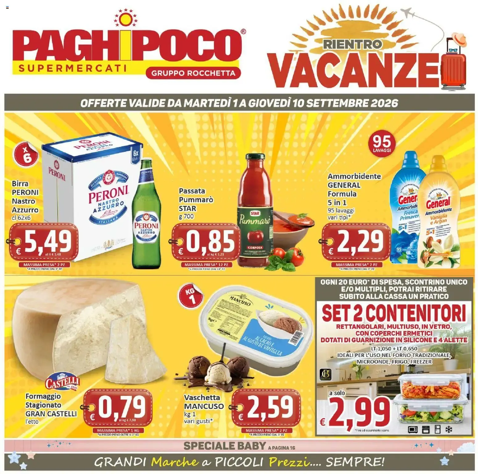 Nuovo Paghi Poco volantino dal 01/09/2026 > offerte anteprima 🛍️ da 1 settembre a 10 settembre di 2026 - Pagina del volantino 1
