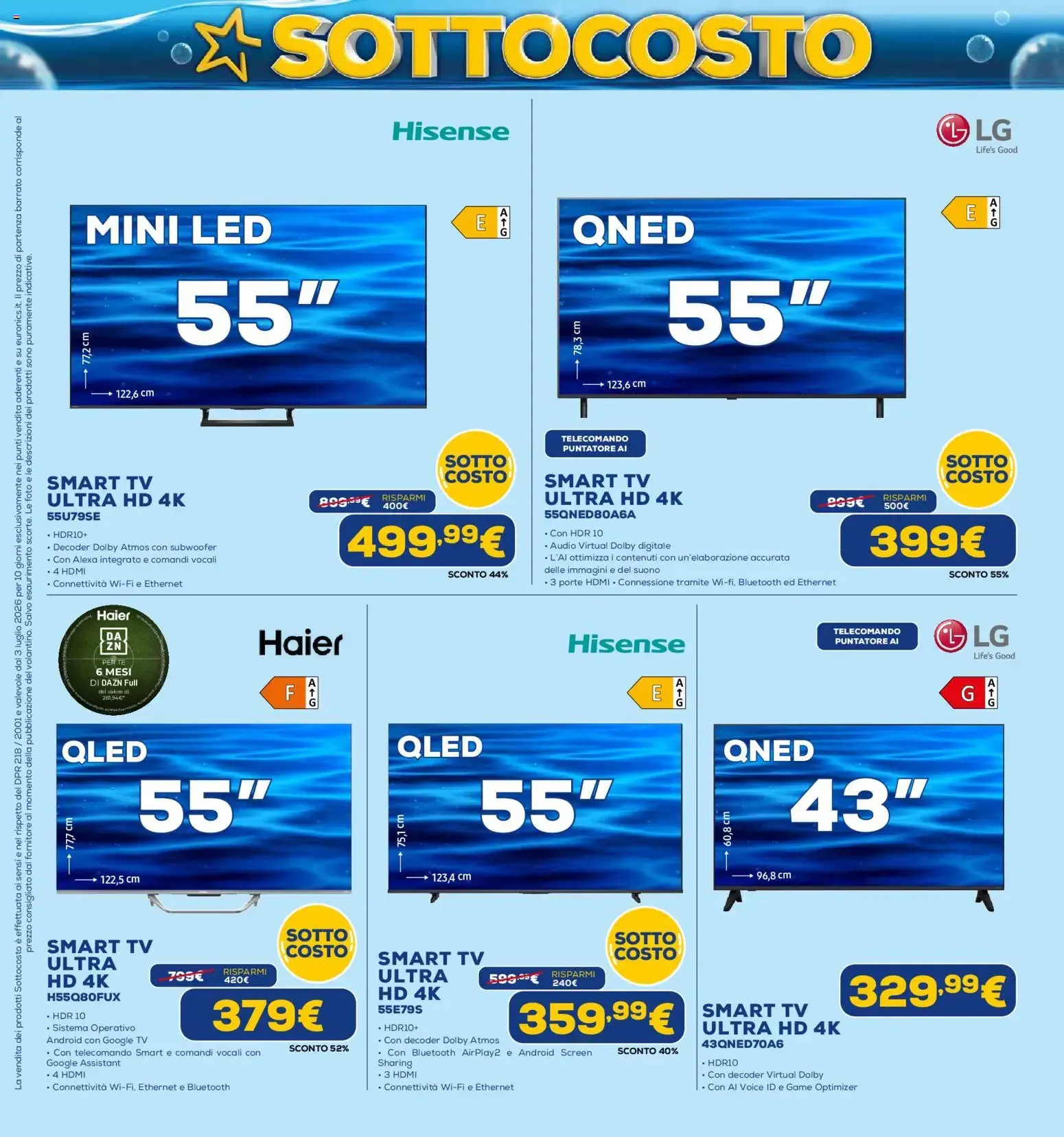 Euronics SOTTO COSTO - Dal 3 al 12 Luglio da 3 luglio a 12 luglio di 2026 - Pagina del volantino 17