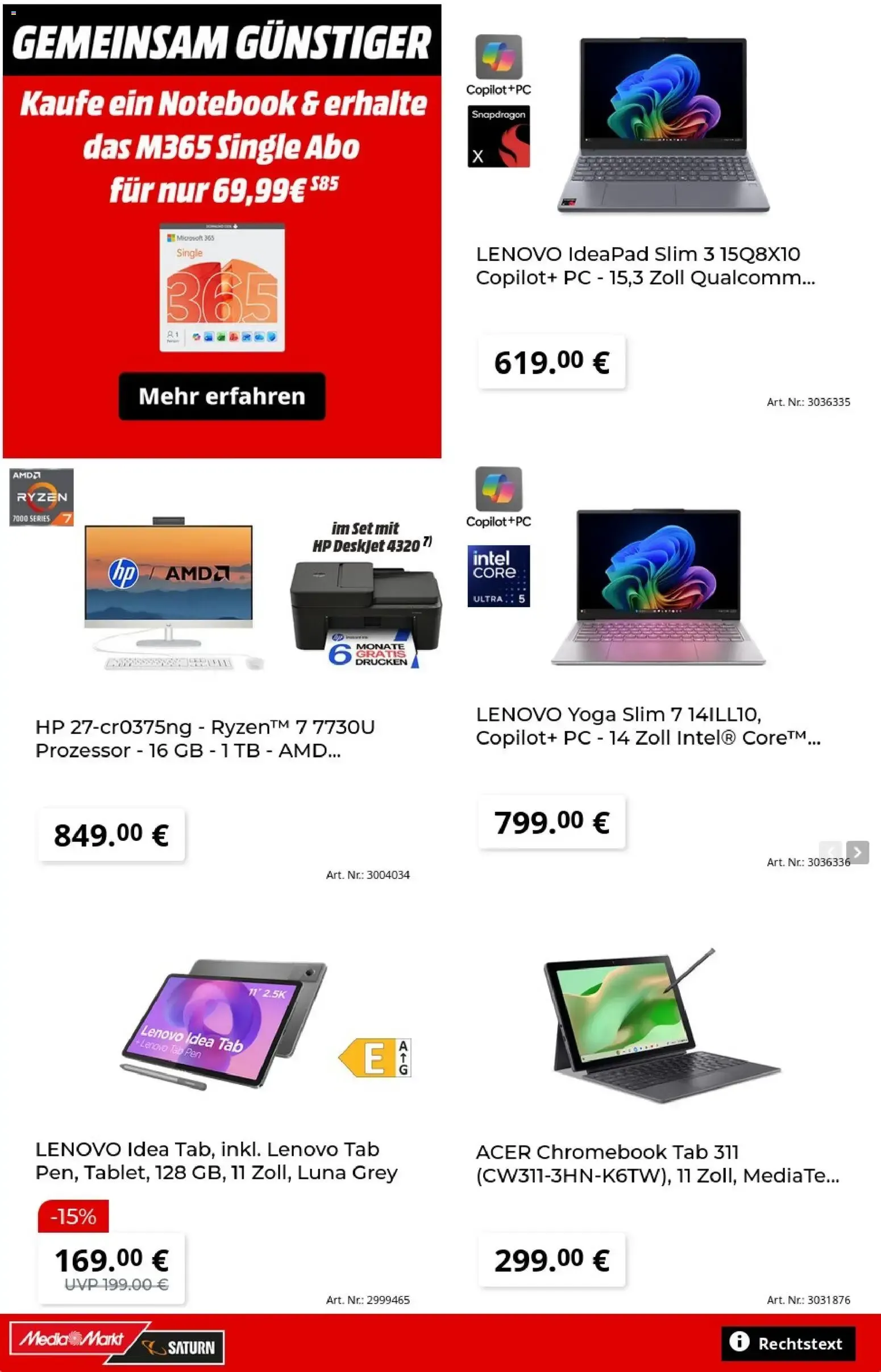 Media Markt & Saturn: LET'S GO! DEALS Gutscheinheft von 20. Juli bis 10. August 2026 - Prospekt seite 2
