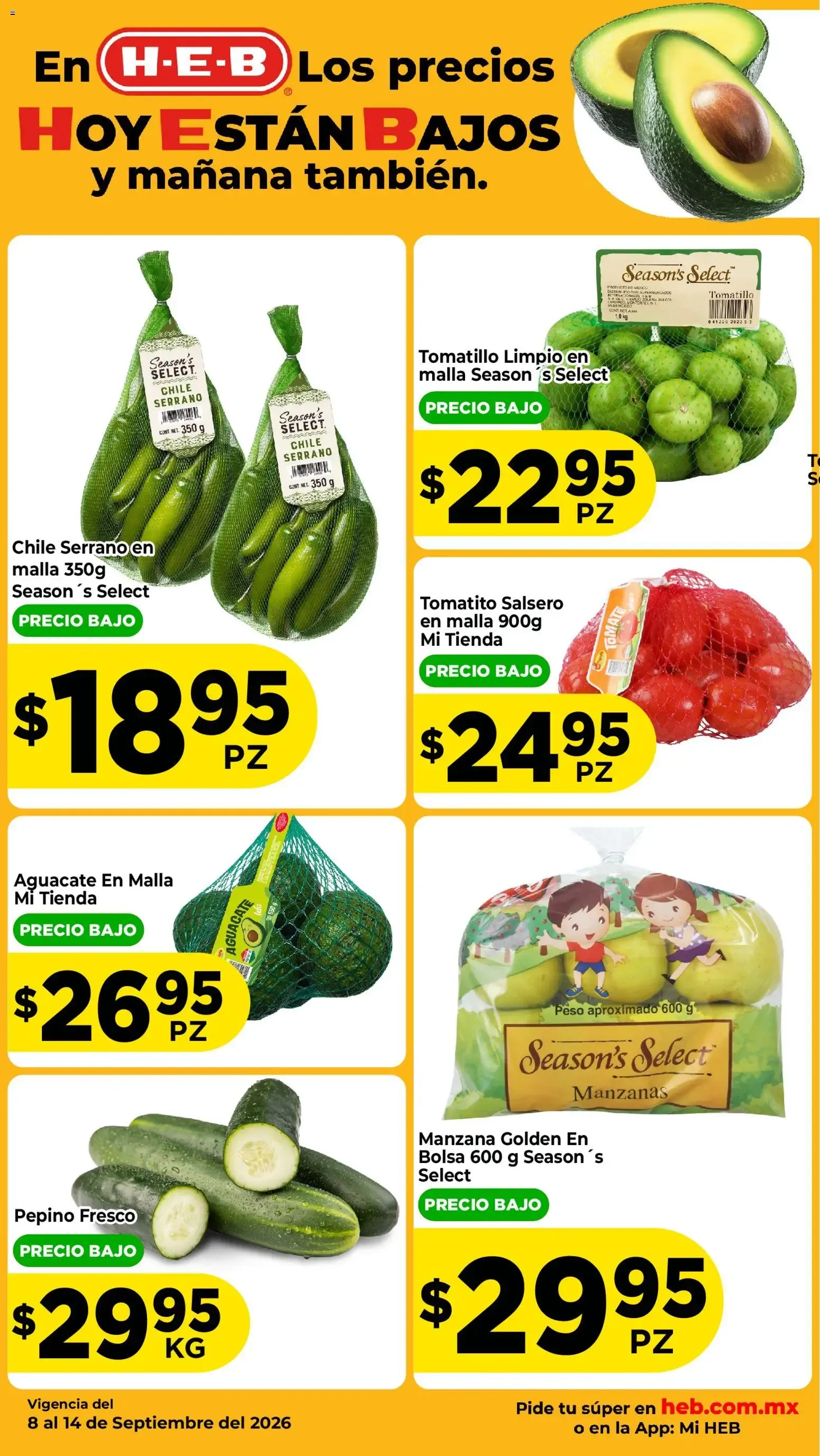 Catálogo de H-E-B: Los precios hoy están bajos y mañana también. 8 de septiembre al 10 de septiembre 2026 - Pagina 2