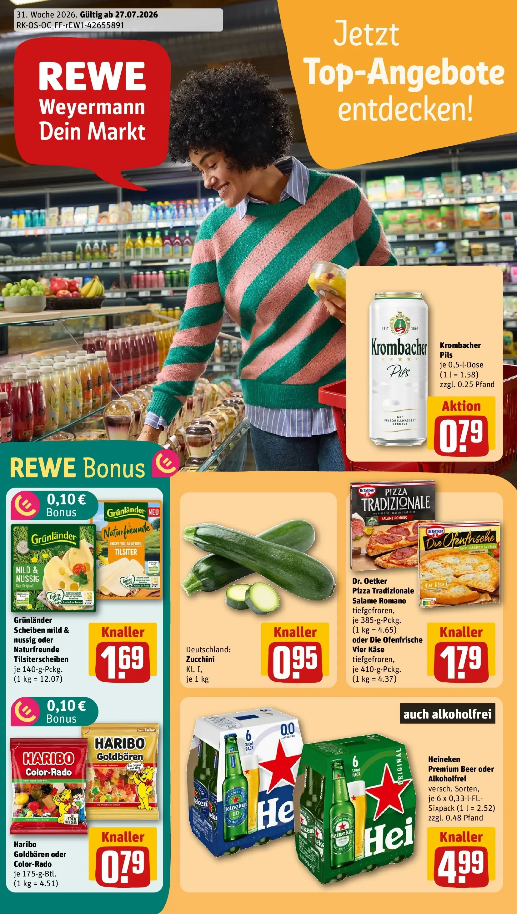 REWE Prospekt ab 27.07.2026 zum Blättern » Angebote von 27. Juli bis 2. August 2026 - Prospekt seite 1