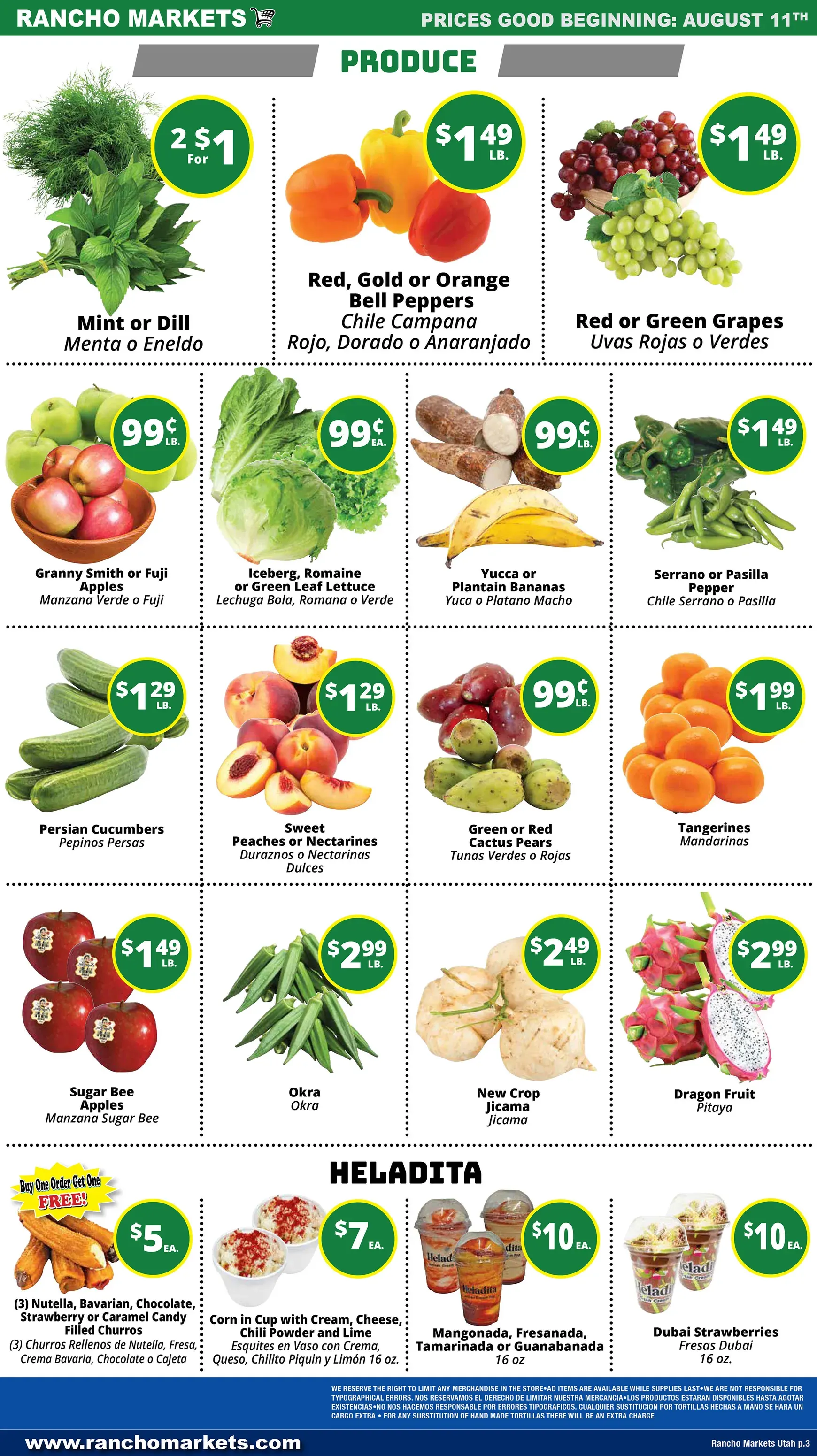 Weekly ad Current Rancho Markets leaflet valid from Tuesday 08/11/2026 to Monday 08/17/2026 from August 11 to August 17 2026 - Page 5