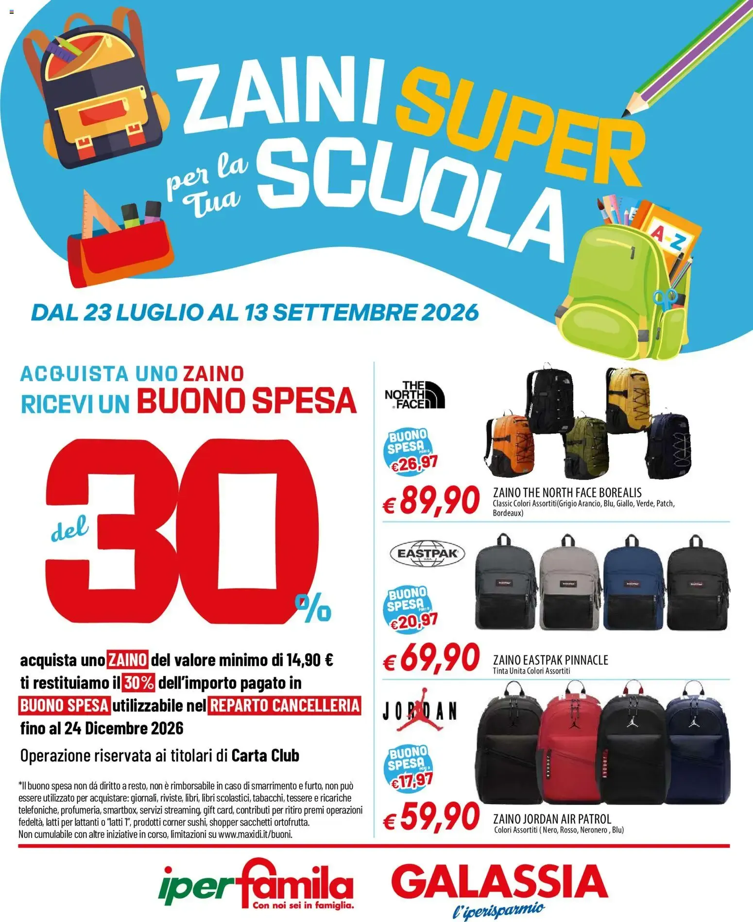 Nuovo Galassia volantino Scuola dal 23/07/2026 > offerte anteprima 🛍️ da 23 luglio a 13 settembre di 2026 - Pagina del volantino 1