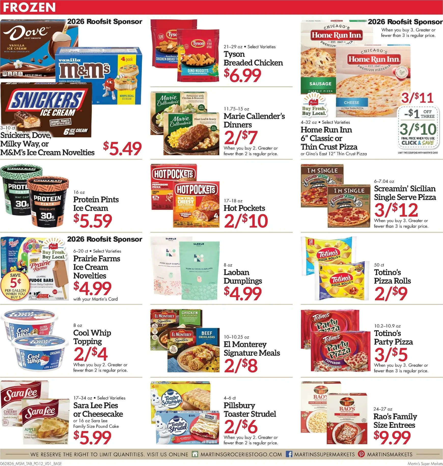 Weekly ad Current Martin's Super Markets leaflet valid from Sunday 06/28/2026 to Saturday 07/04/2026 from June 28 to July 4 2026 - Page 12