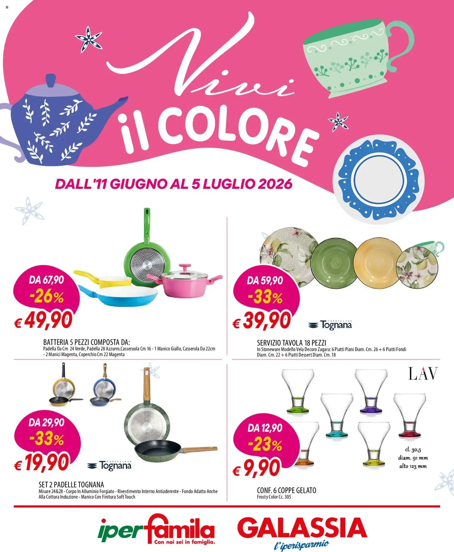 Nuovo Galassia volantino Vivi il Colore dal 11/06/2026 > offerte anteprima 🛍️ da 11 giugno a 5 luglio di 2026 - Pagina del volantino 1