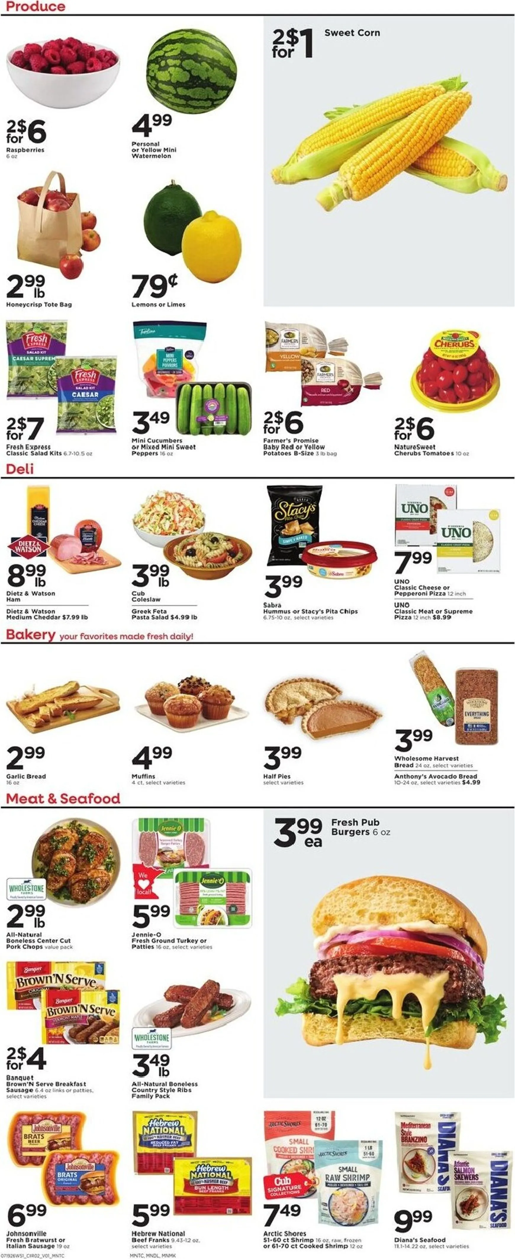 Weekly promotion Current Cub leaflet valid from Sunday 07/19/2026 to Saturday 07/25/2026 spanning from July 19 to July 25 2026 - Page 4 for Catalogue 365