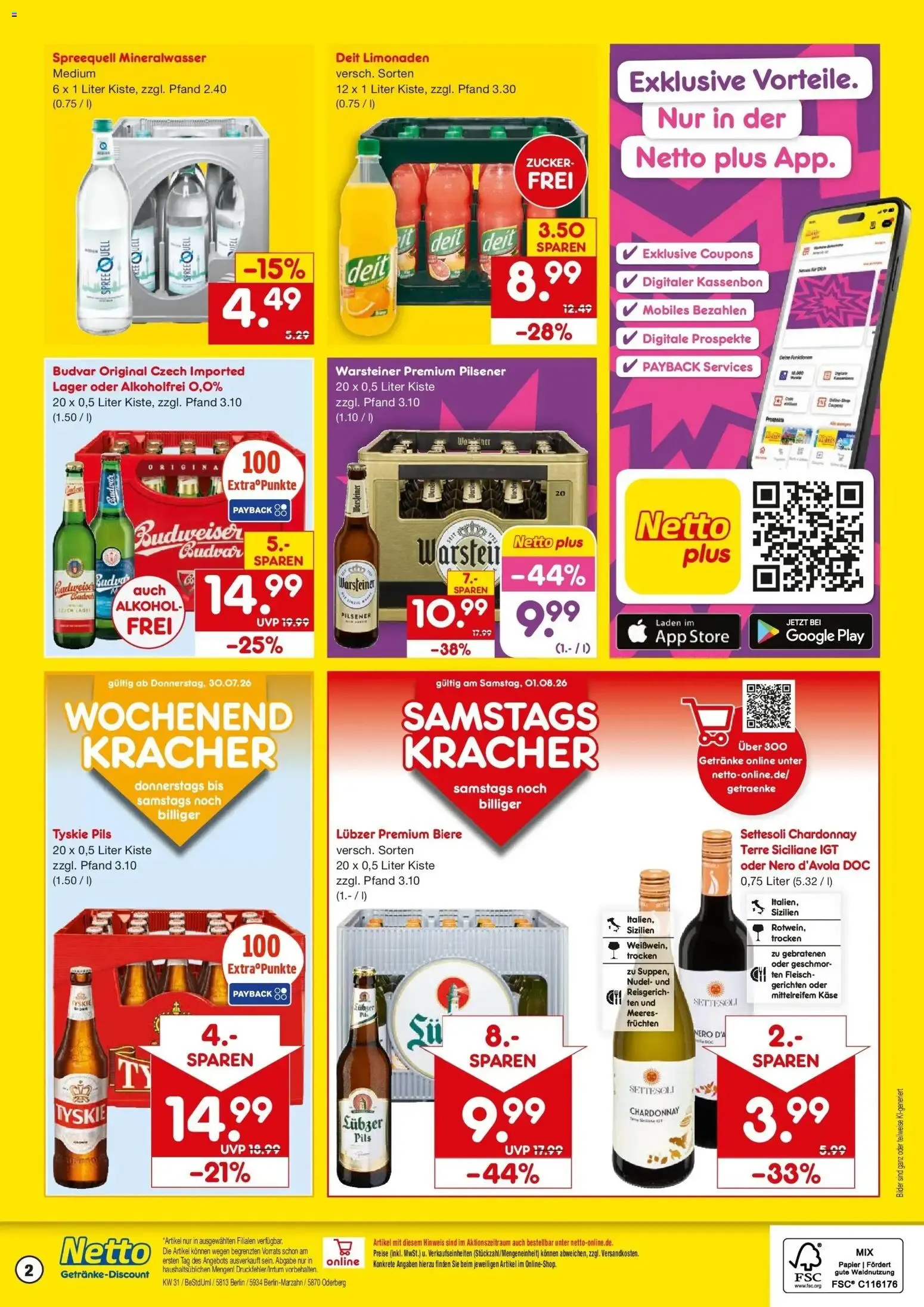 Netto Marken-Discount Prospekt Berlin (ab 27.07.2026) » Angebote von 27. Juli bis 1. August 2026 - Prospekt seite 2