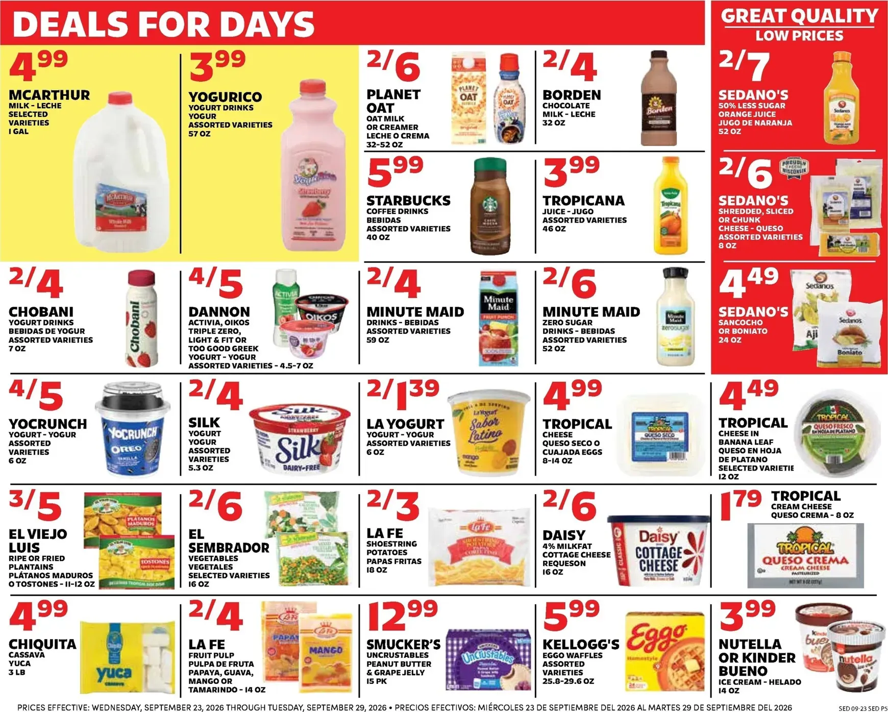 Weekly ad Current Sedano's leaflet valid from Wednesday 09/23/2026 to Tuesday 09/29/2026 from September 23 to September 29 2026 - Page 5