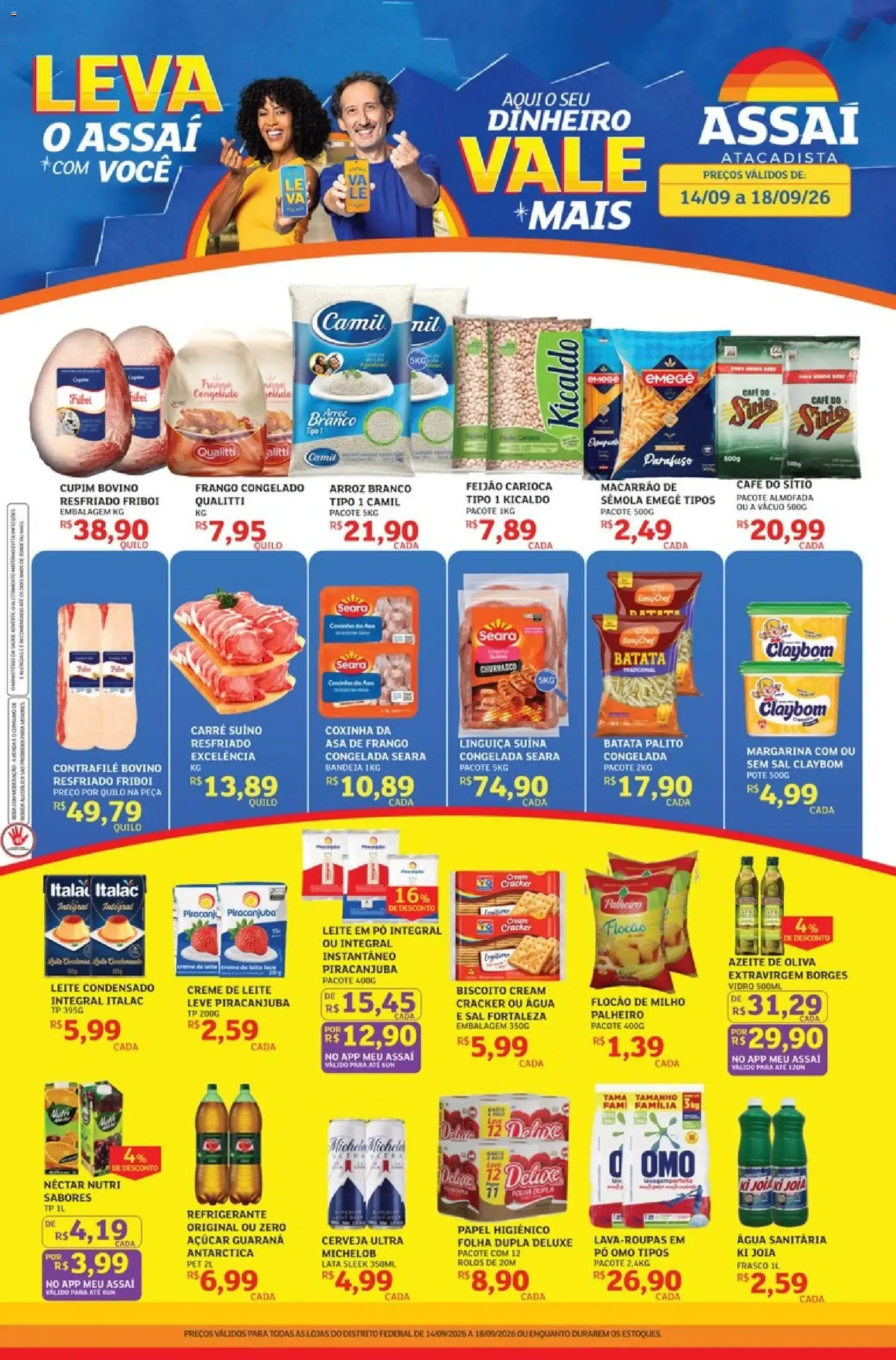 Encarte de Assaí Atacadista ofertas - DF de 14/09/2026 | Promoções Online 14 de setembro até 18 de setembro 2026 - Pagina 1