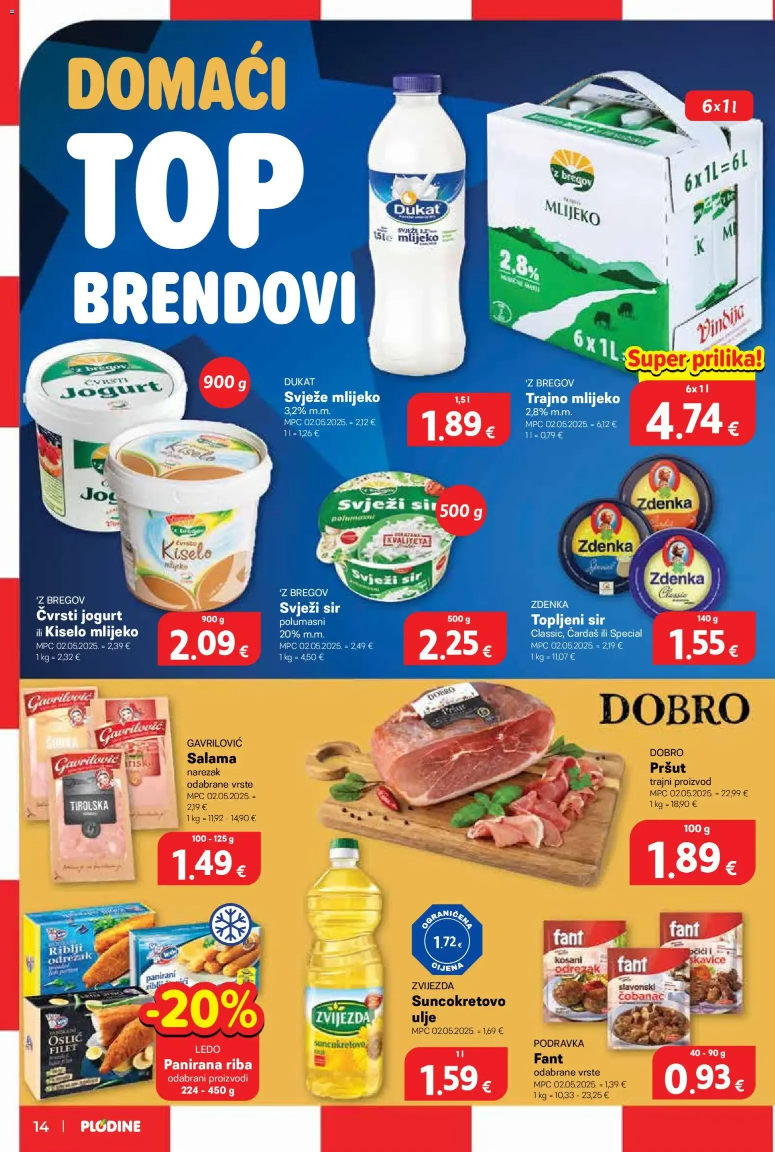 Katalog Plodine Katalog novi od 29.07.2026 na listanje > letak digitalni od 29. srpnja do 4. kolovoza 2026. - Pregled Stranica 14
