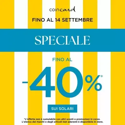 Speciale Coincard: Sconti su Solari