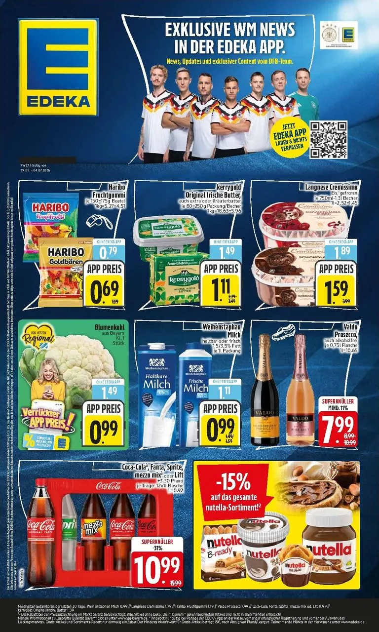 Edeka - Wochenangebote Prospekt – von Montag 29.06.2026 bis Samstag 04.07.2026