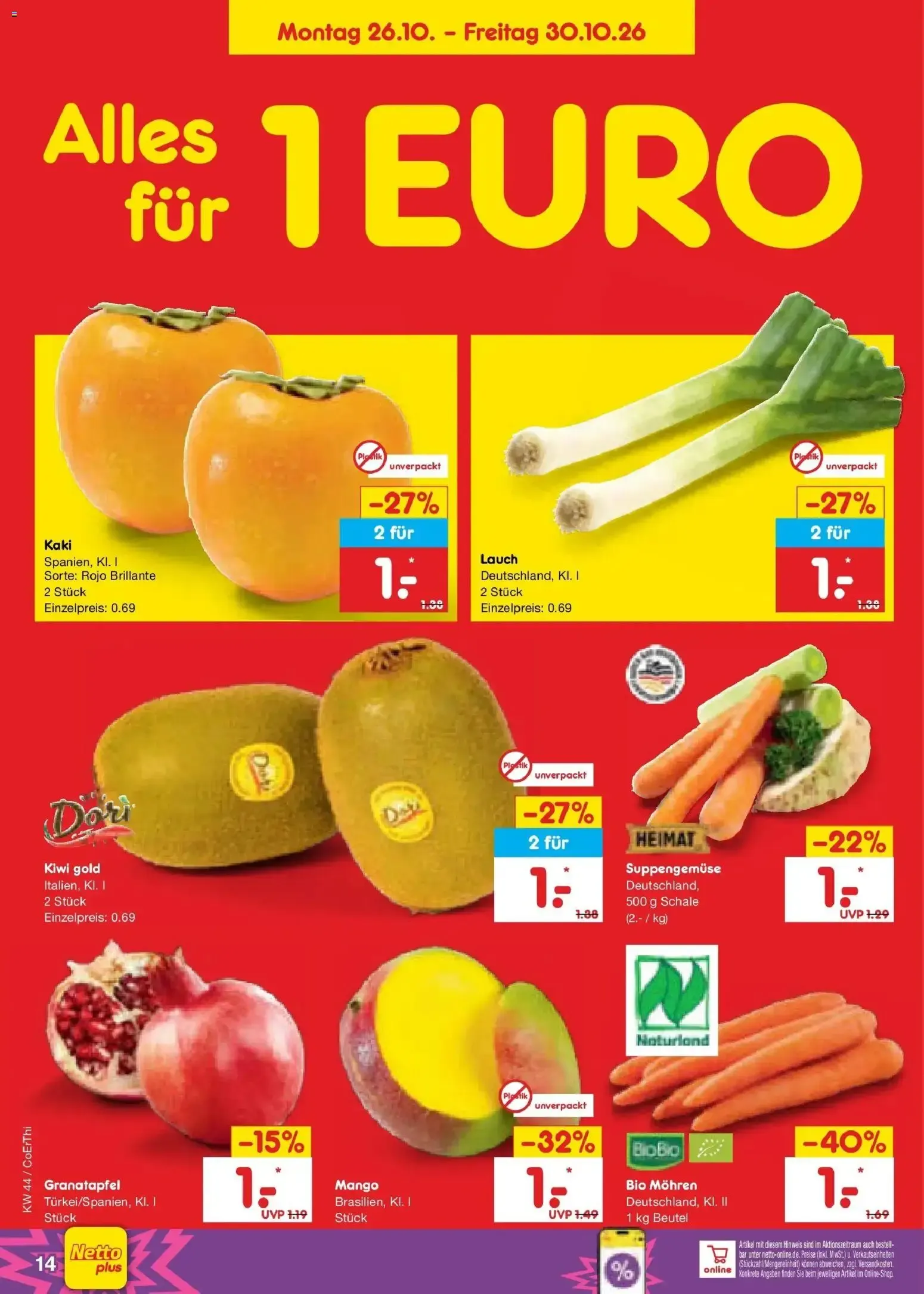 Netto Marken-Discount Prospekt Leipzig (ab 26.10.2026) » Angebote von 26. Oktober bis 30. Oktober 2026 - Prospekt seite 26