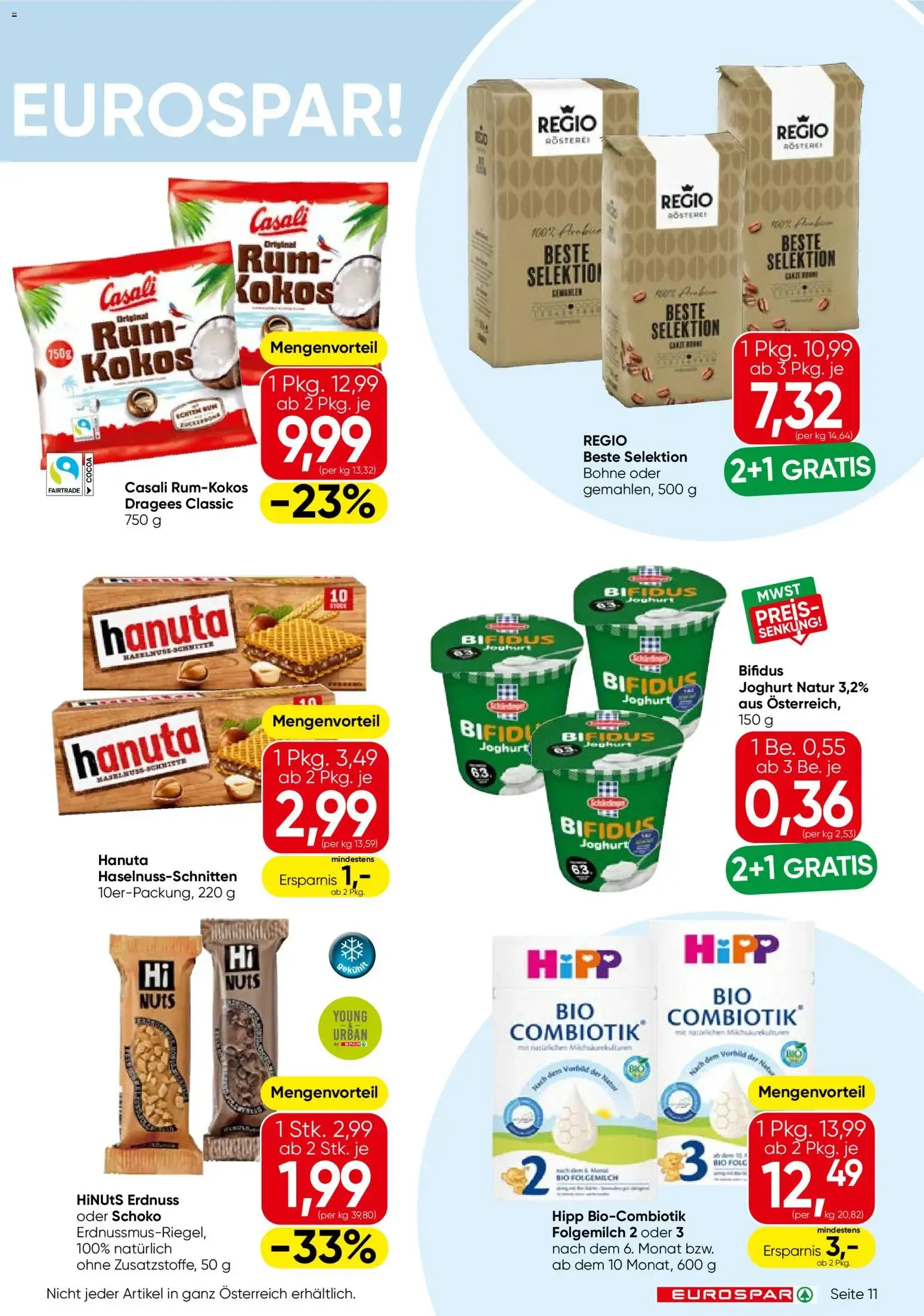 Eurospar Flugblatt von 13.08.2026 - Aktuelle Angebote von 13. August bis 26. August 2026 - Flugblätt seite  11
