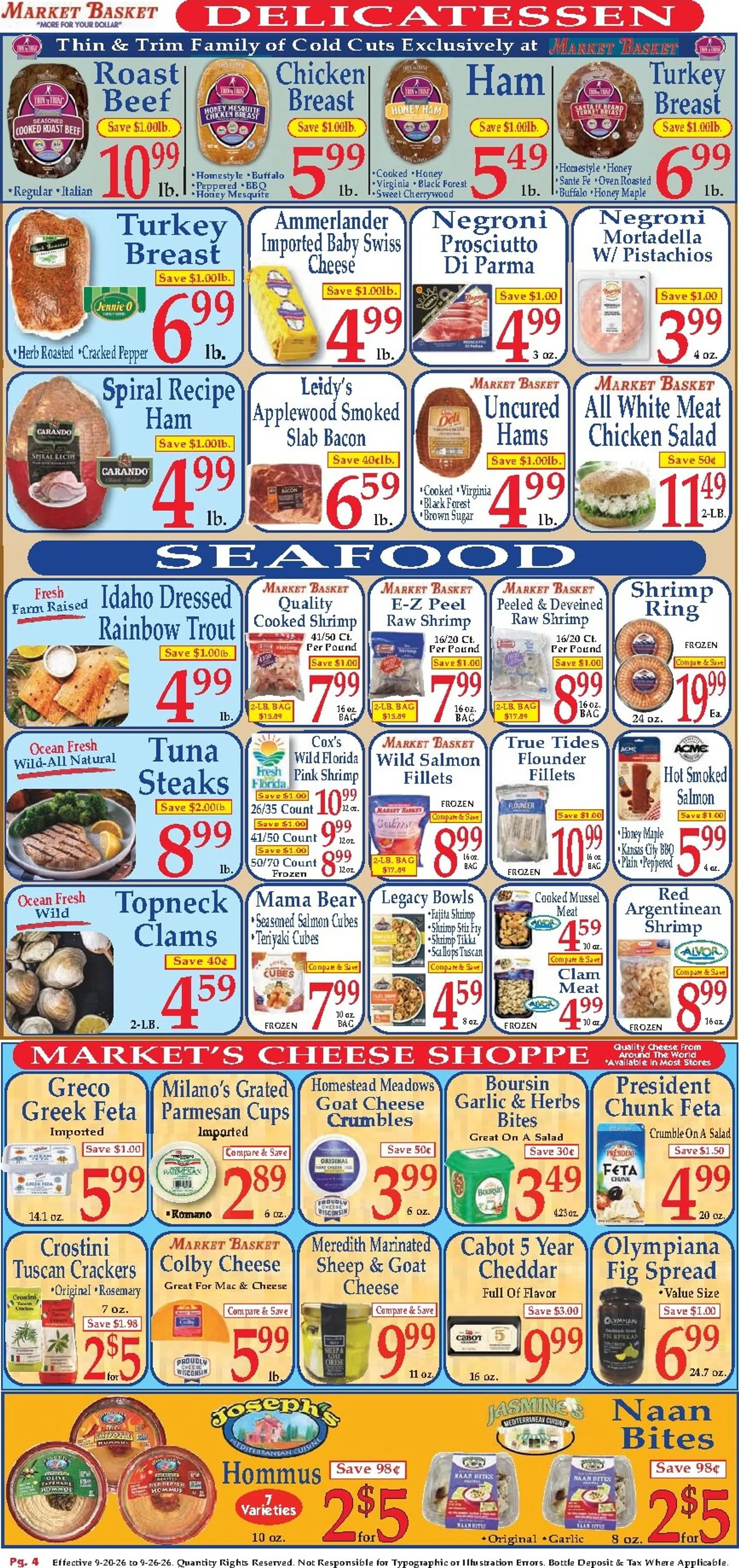 Weekly ad Current Market Basket leaflet valid from Sunday 09/20/2026 to Saturday 09/26/2026 from September 20 to September 26 2026 - Page 4
