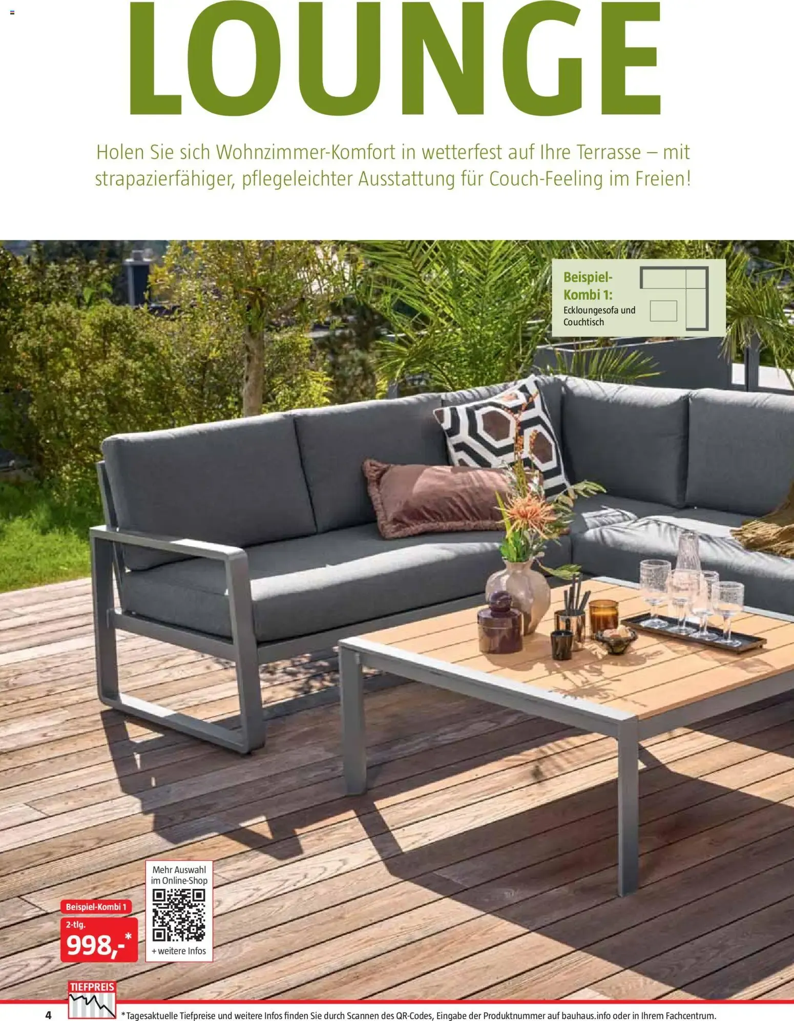 Bauhaus Freizeit im Garten von 01.05.2026 - Aktuelle Angebote von 1. Mai bis 30. Juni 2026 - Flugblätt seite  4