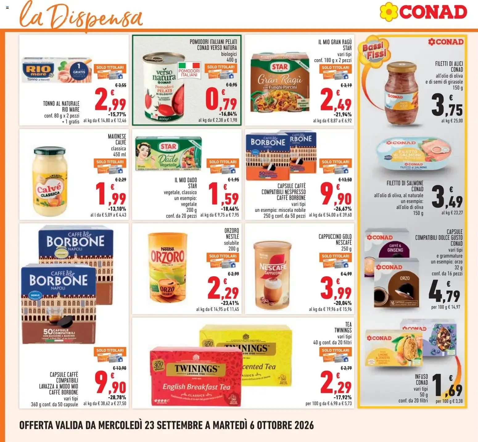 Anteprima volantino Conad dal 23/09/2026 prossima settimana da 23 settembre a 6 ottobre di 2026 - Pagina del volantino 16