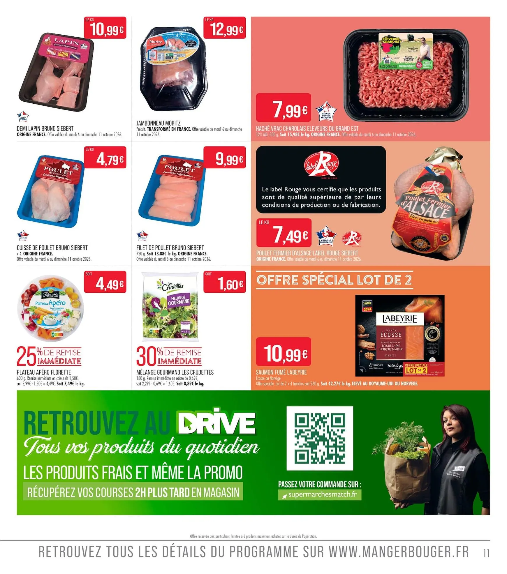 Supermarché Match - Fête Charcutier du 6 octobre au 18 octobre 2026 - Catalogue page 11