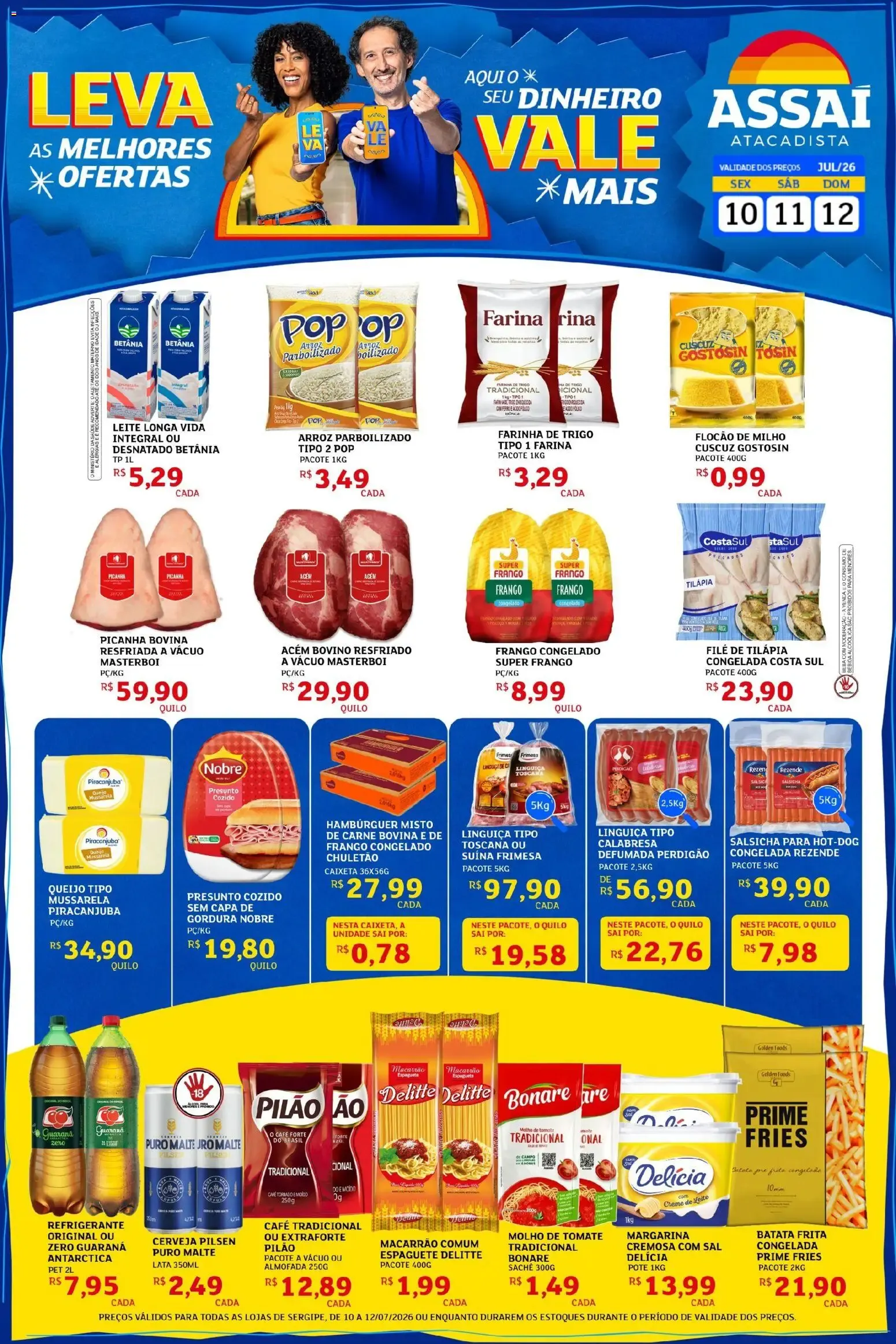 Encarte de Assaí Atacadista ofertas - SE de 10/07/2026 | Promoções Online 10 de julho até 12 de julho 2026 - Pagina 1