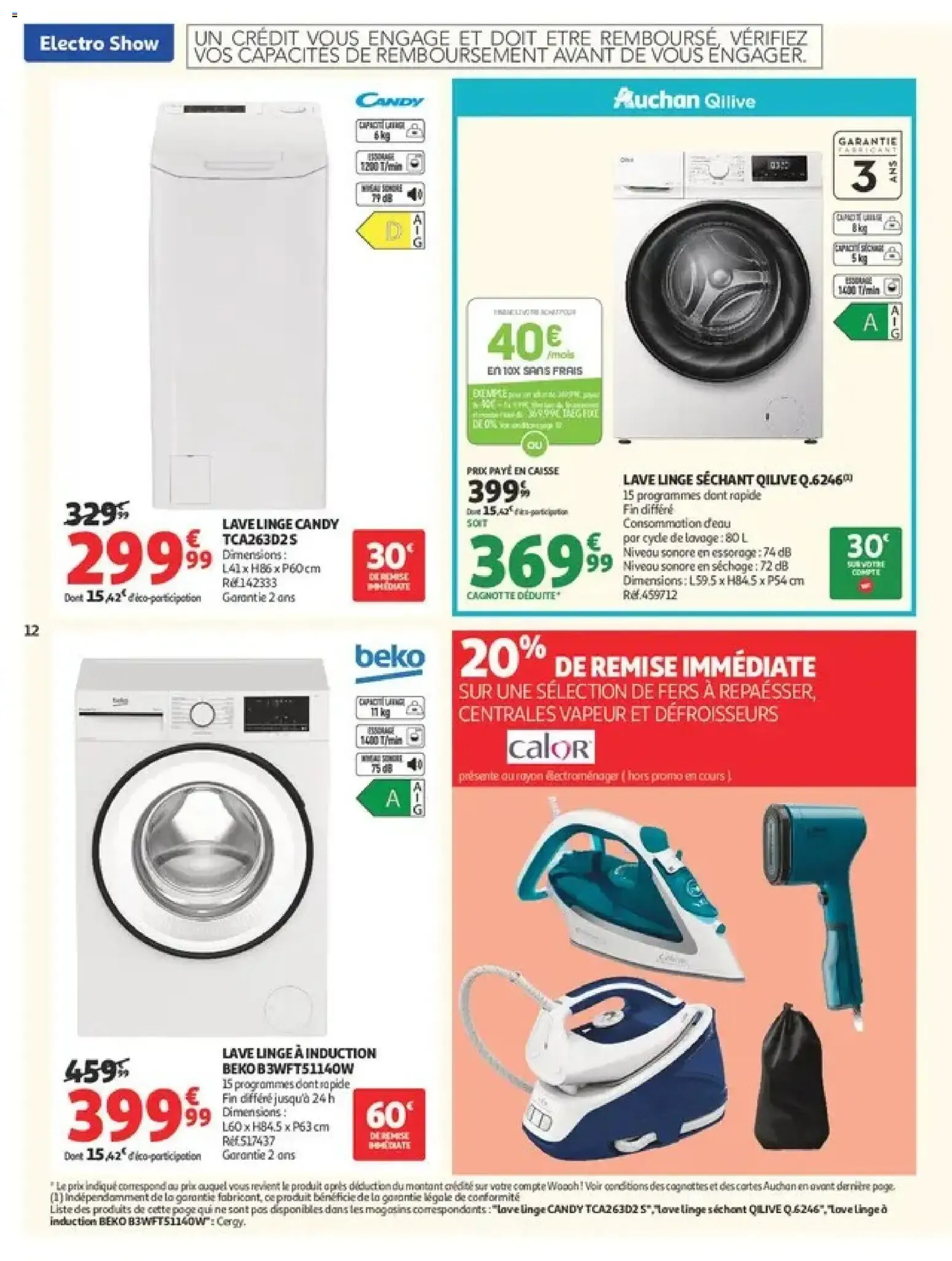 Auchan - Electroshow à partir du 01/09/2026 - promo en ligne du 1 septembre au 13 septembre 2026 - Catalogue page 12