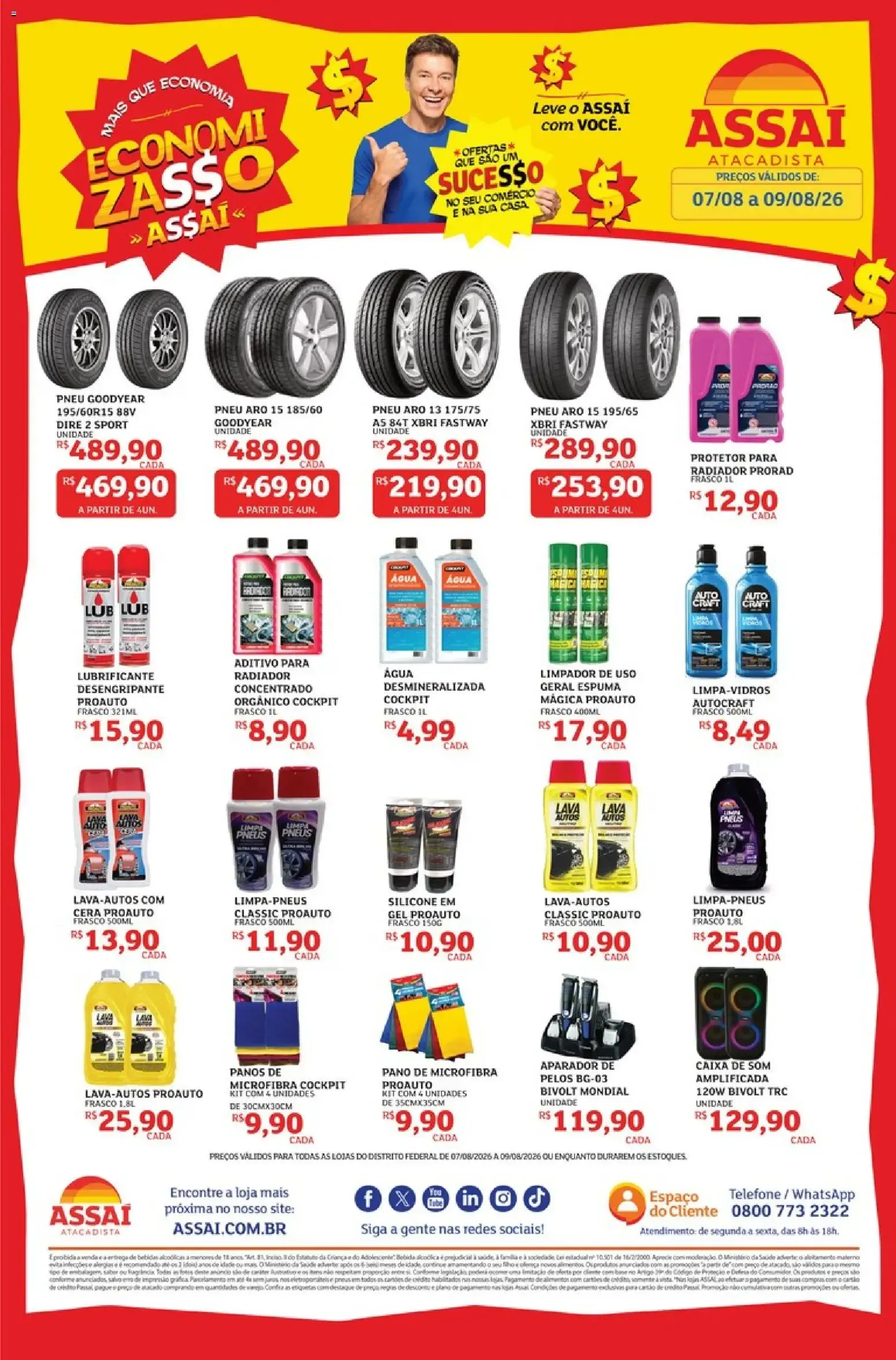 Encarte de Assaí Atacadista ofertas - DF 7 de agosto até 9 de agosto 2026 - Pagina 1