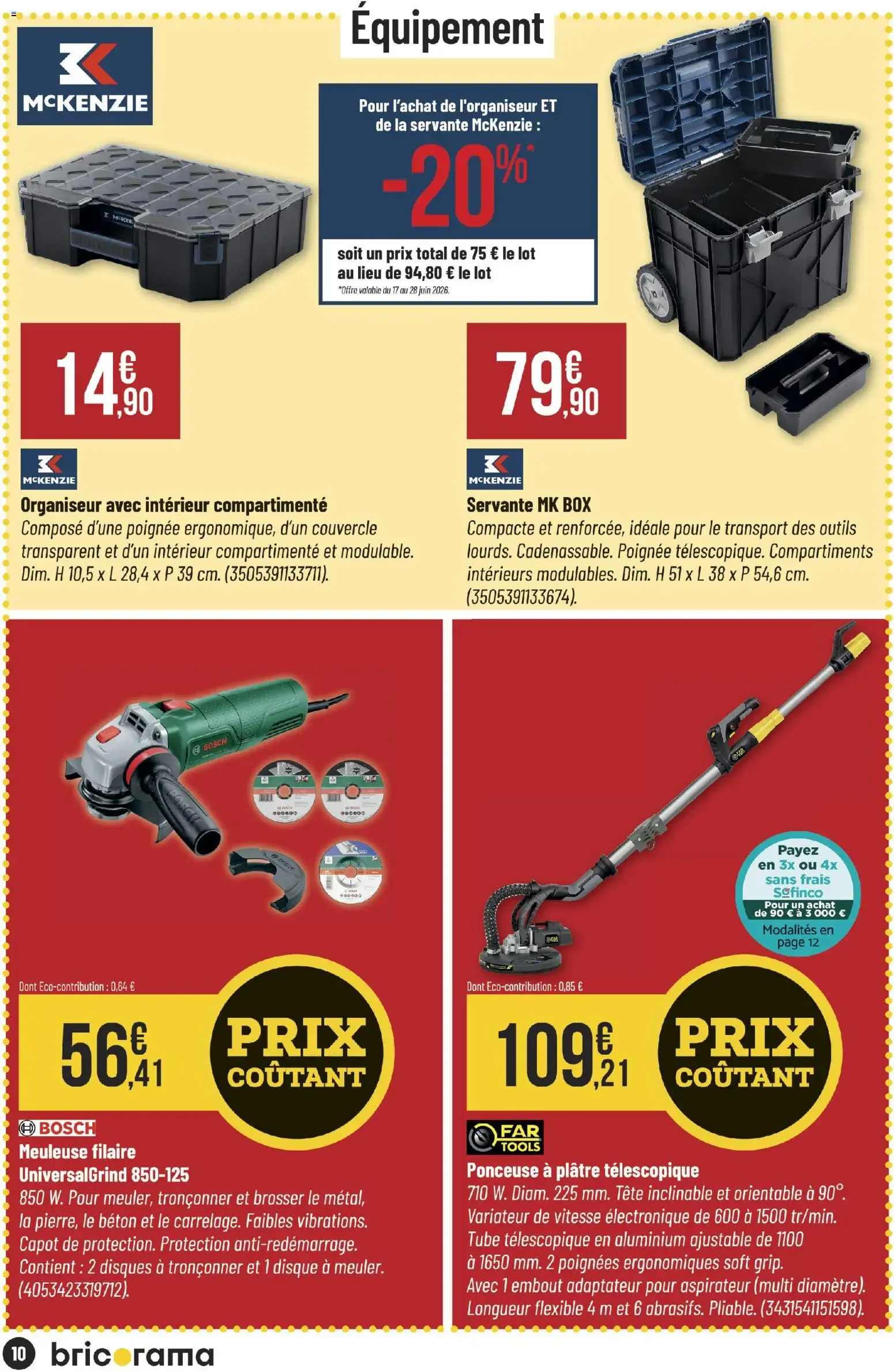 Bricorama catalogue à partir du 17/06/2026 - promo en ligne du 17 juin au 28 juin 2026 - Catalogue page 10