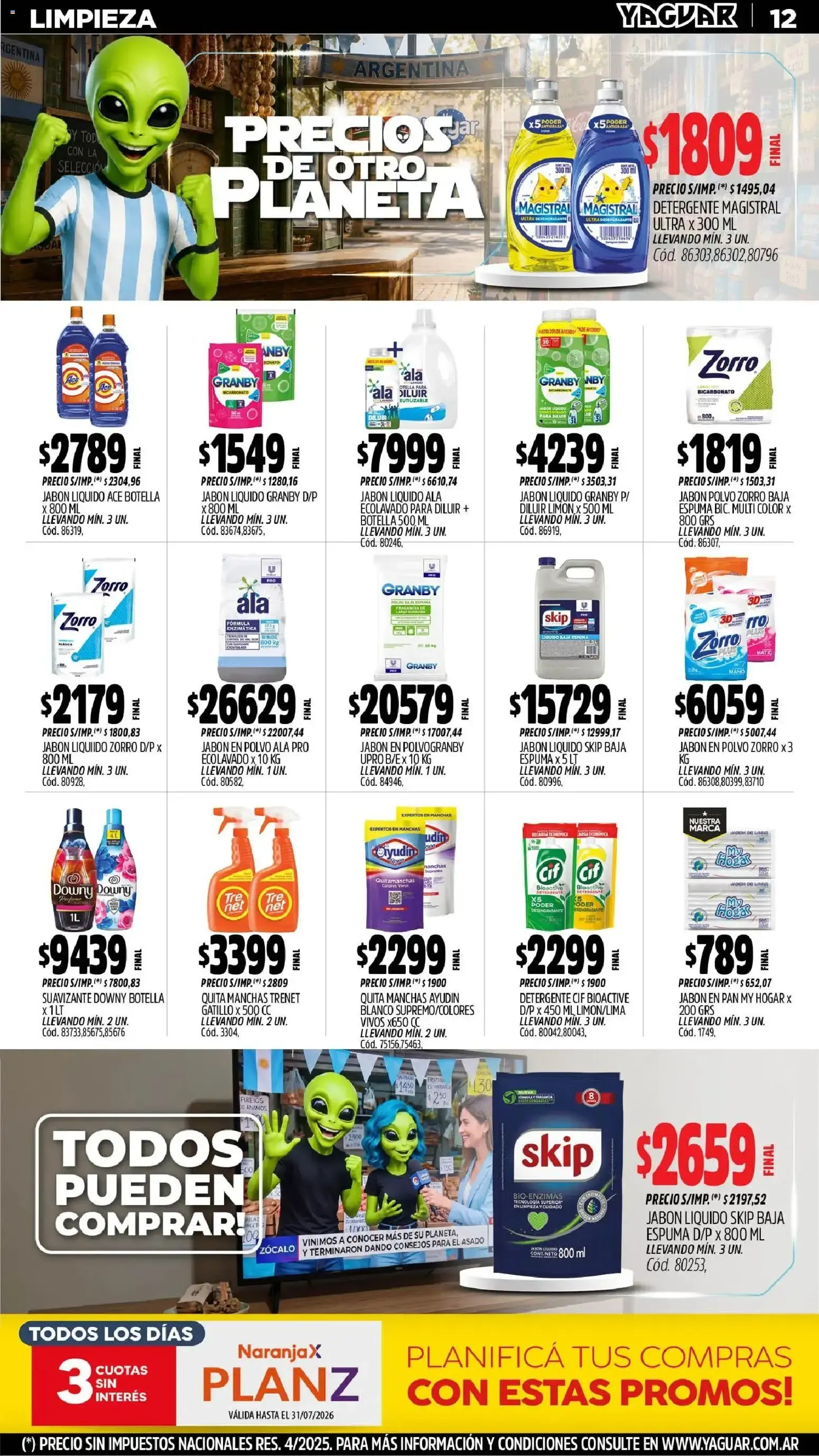 Ofertas de Mayorista Yaguar: Precios de otro planeta 29 de junio al 5 de julio 2026 - Página 14 del catálogo