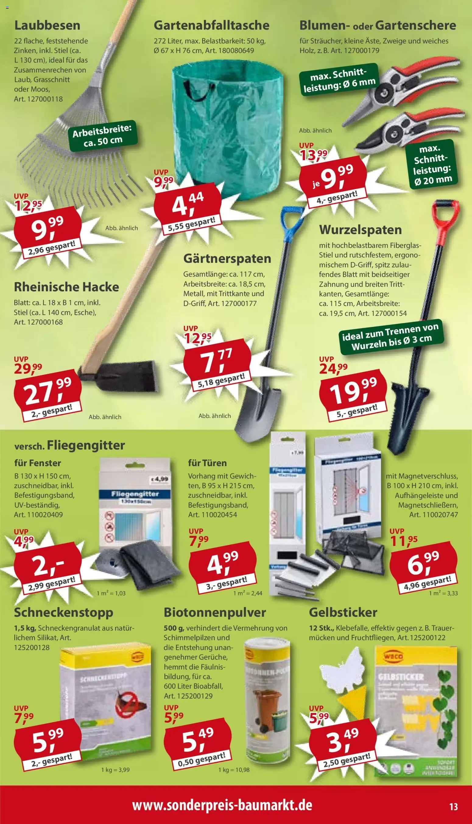Sonderpreis Baumarkt Prospekt (ab 06.06.2026) zum Blättern von 6. Juni bis 12. Juni 2026 - Prospekt seite 13