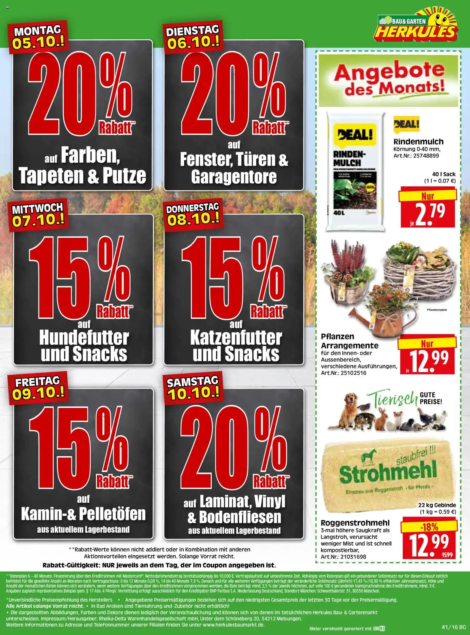 HERKULES Bau & Garten (ab 05.10.2026) zum Blättern von 5. Oktober bis 10. Oktober 2026 - Prospekt seite 16