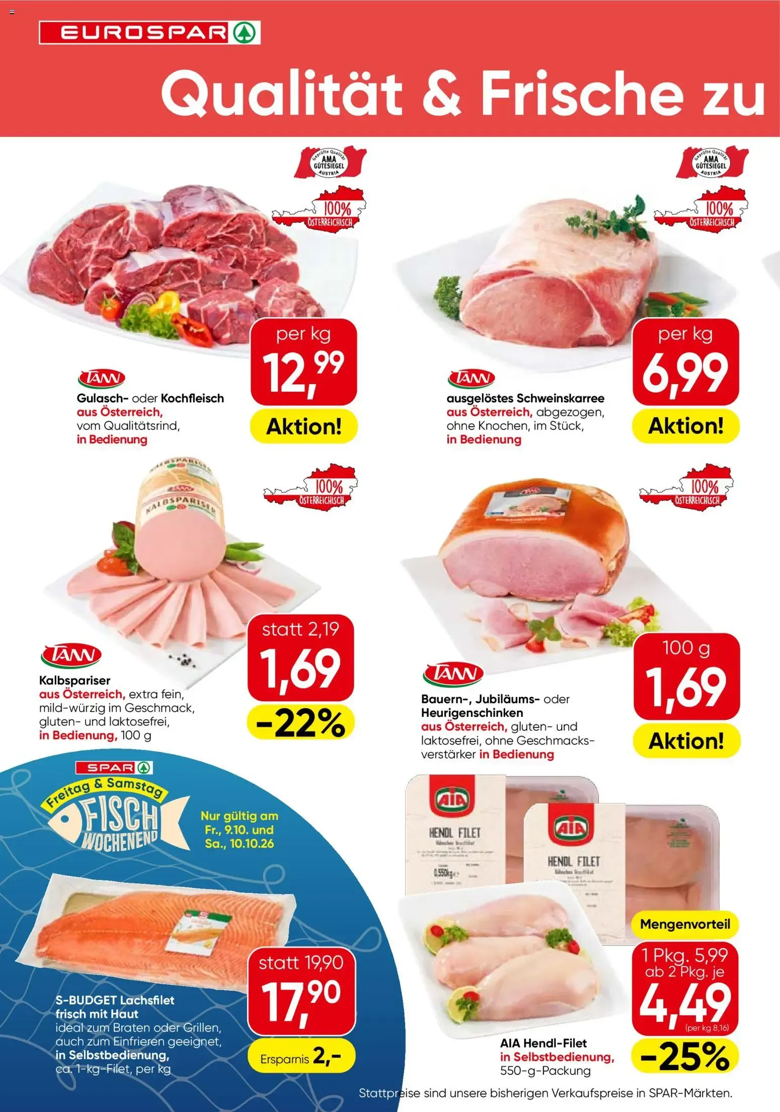 Eurospar Flugblatt von 08.10.2026 - Aktuelle Angebote von 8. Oktober bis 21. Oktober 2026 - Flugblätt seite  4