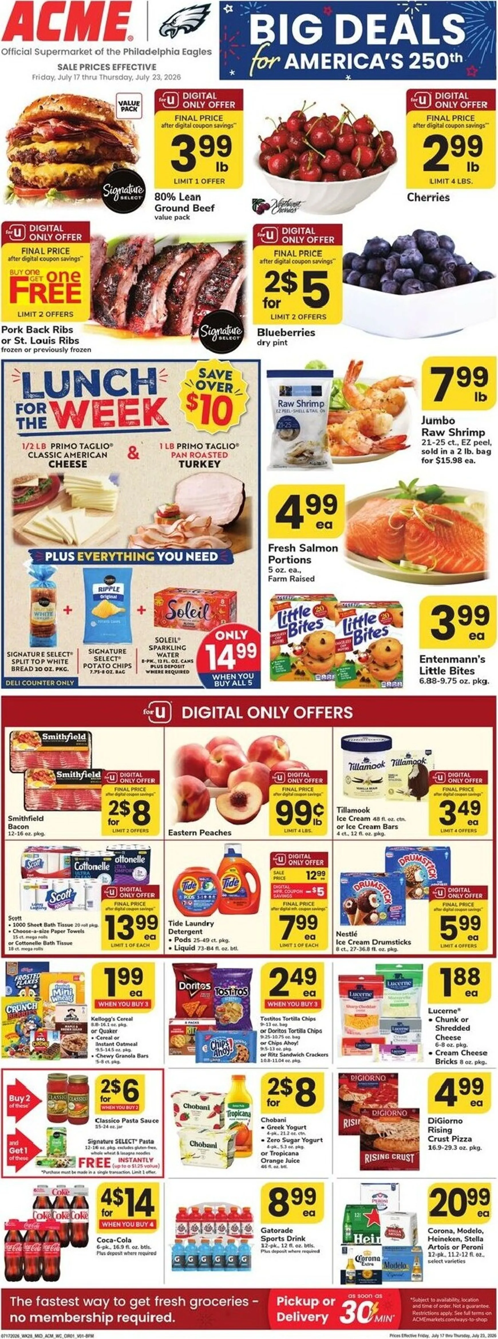 Weekly ad ACME Big Deals from July 17 to July 23 2026 - Page 1
