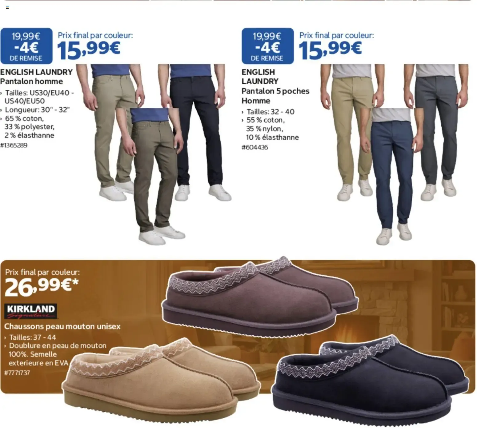 Costco Sélection Mode D'Automne à partir du 10/10/2026 - promo en ligne du 10 octobre au 18 octobre 2026 - Catalogue page 5