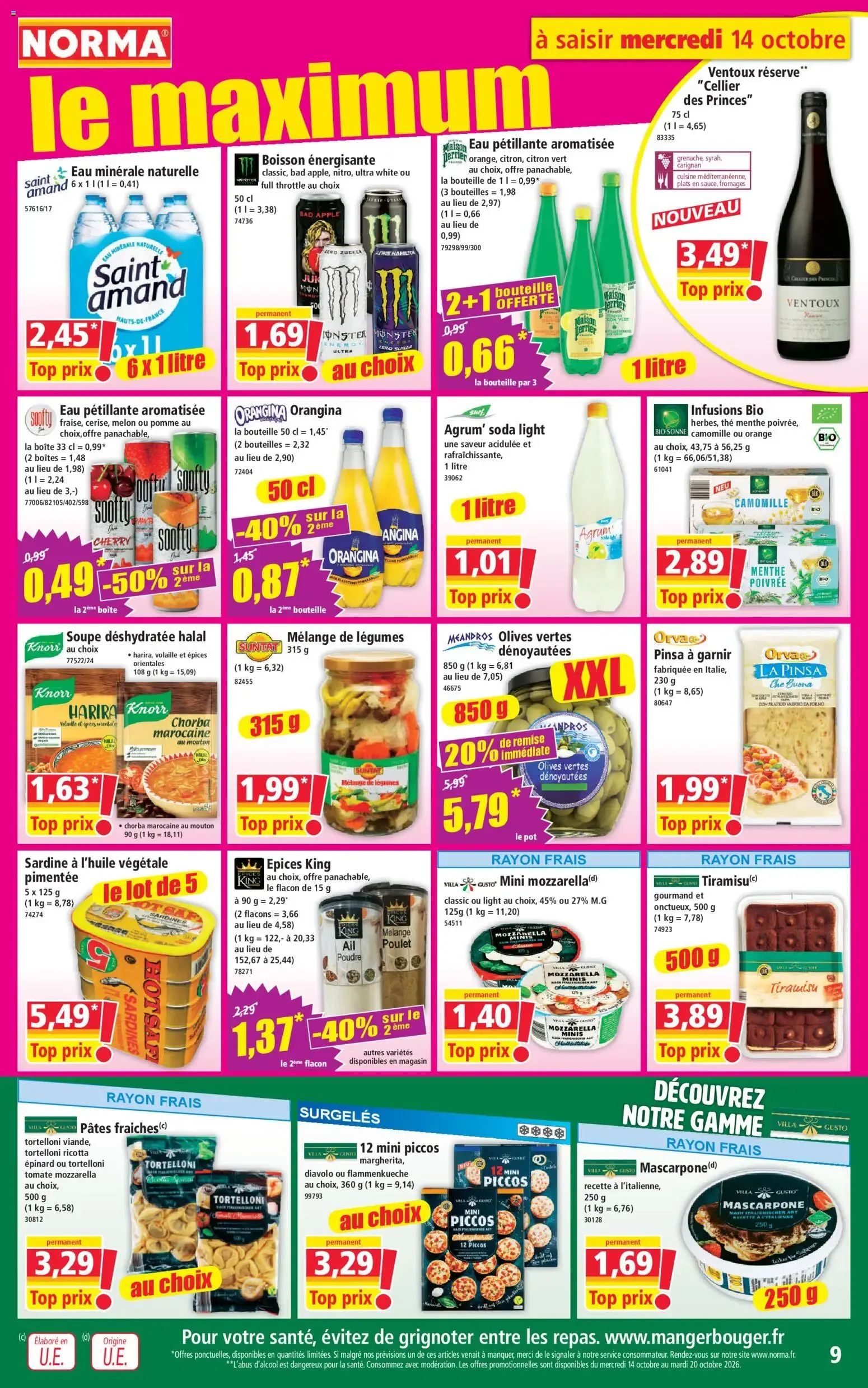 Norma Votre Discounter Régional du 14 octobre au 20 octobre 2026 - Catalogue page 9