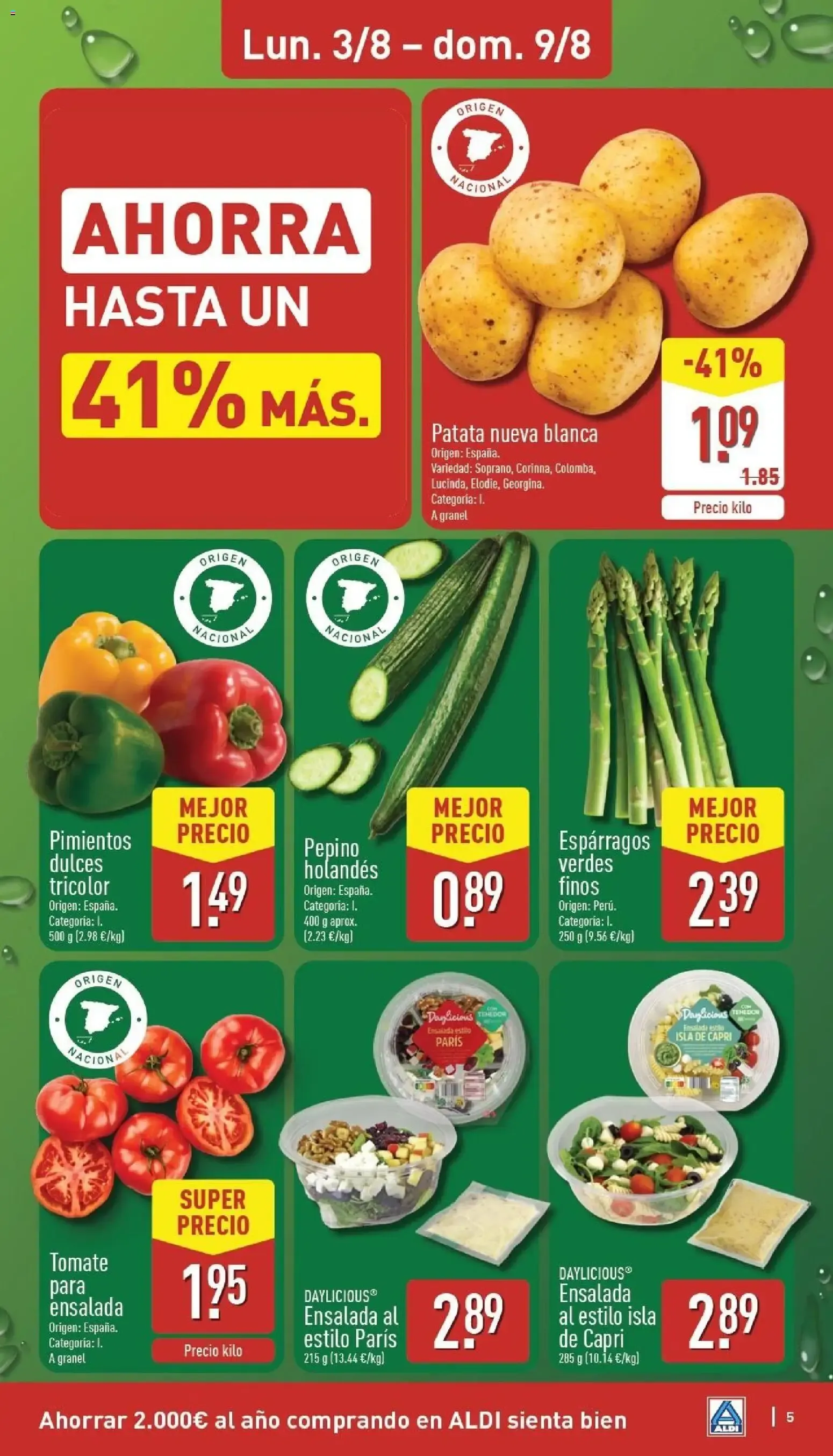 Catálogo de Aldi folleto Península del 03/08/2026 | Catálogo 3 de agosto al 9 de agosto 2026 - Página 5
