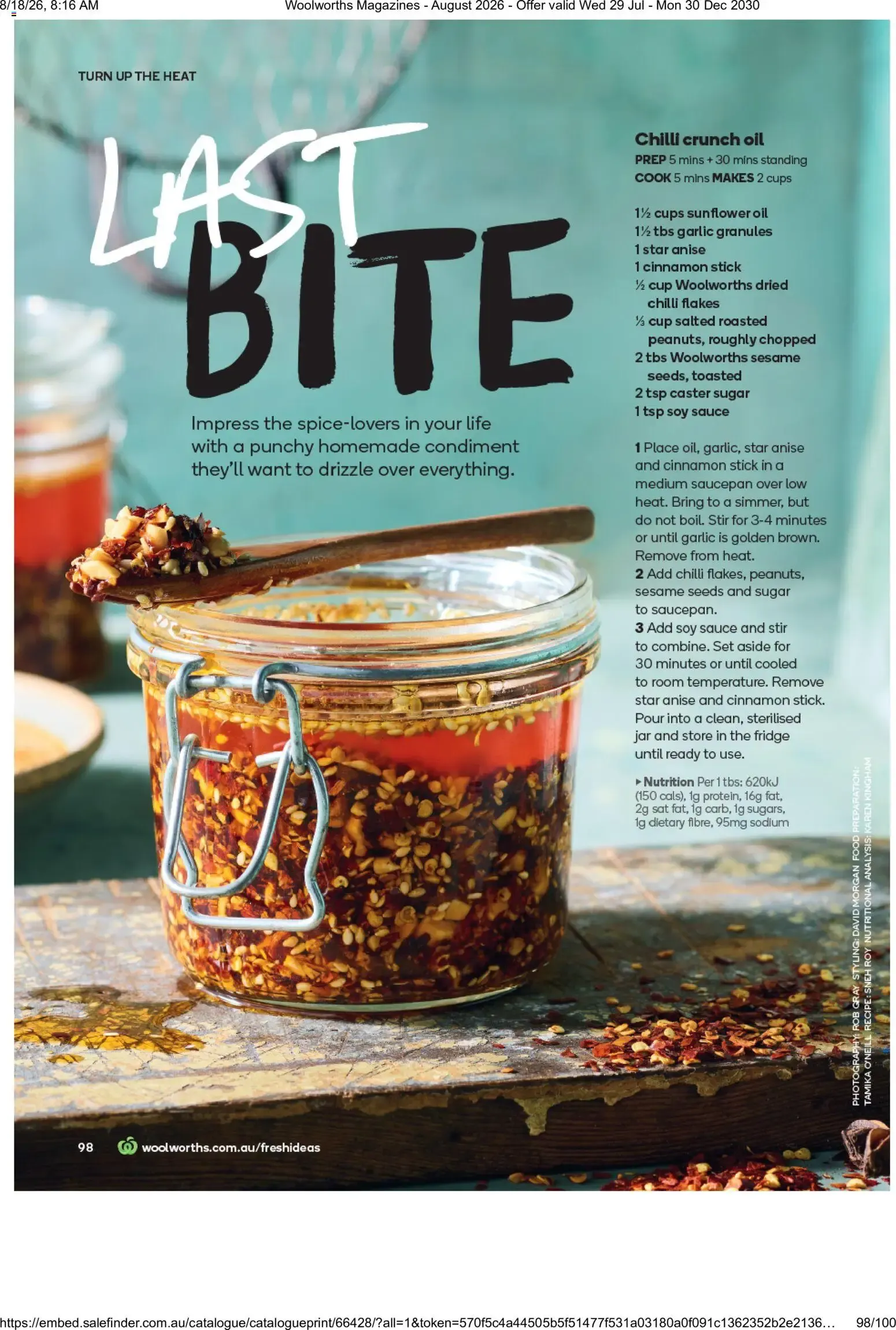 Woolworths Fresh Ideas - August 2026 - Catalogue valid from 29 July to 30 December 2030 - page 98