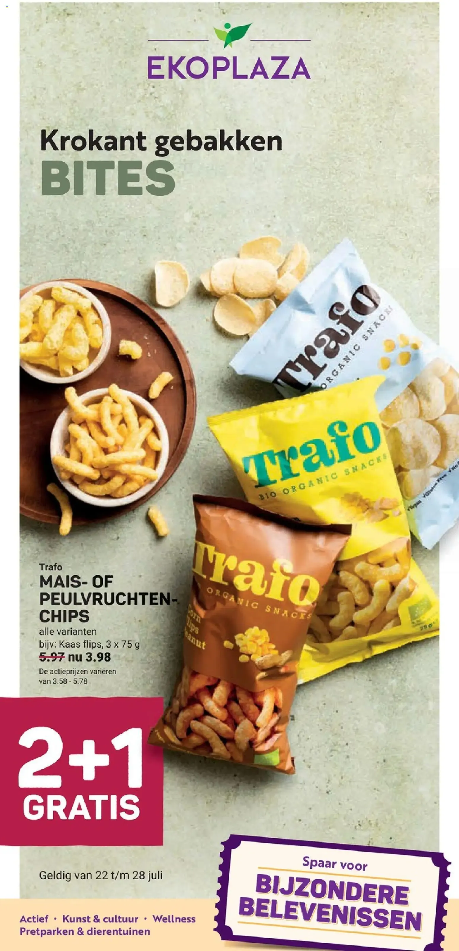 Krokant gebakken BITES van 22 juli tot 28 juli 2026 - Folder pagina 1
