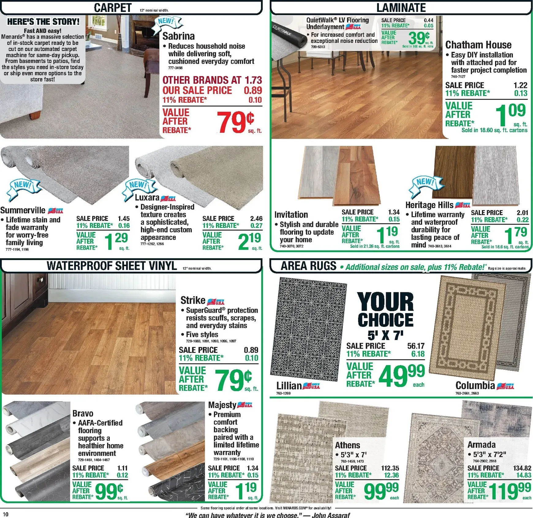 Weekly ad Menards - 11% Rebate on Everything from July 9 to July 19 2026 - Page 17