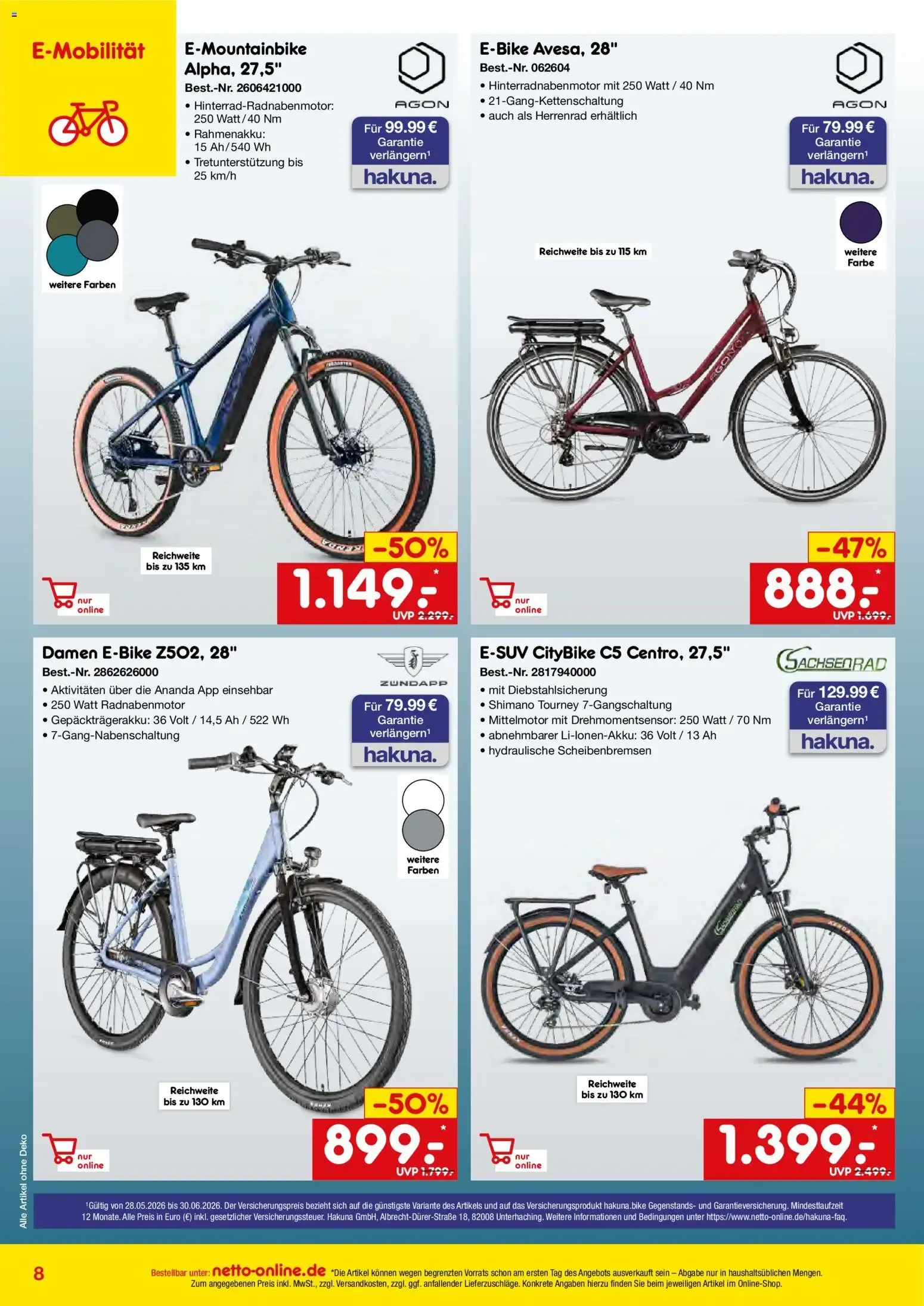 Netto Marken-Discount Online-Angebote Juni (ab 01.06.2026) » Angebote von 1. Juni bis 30. Juni 2026 - Prospekt seite 8