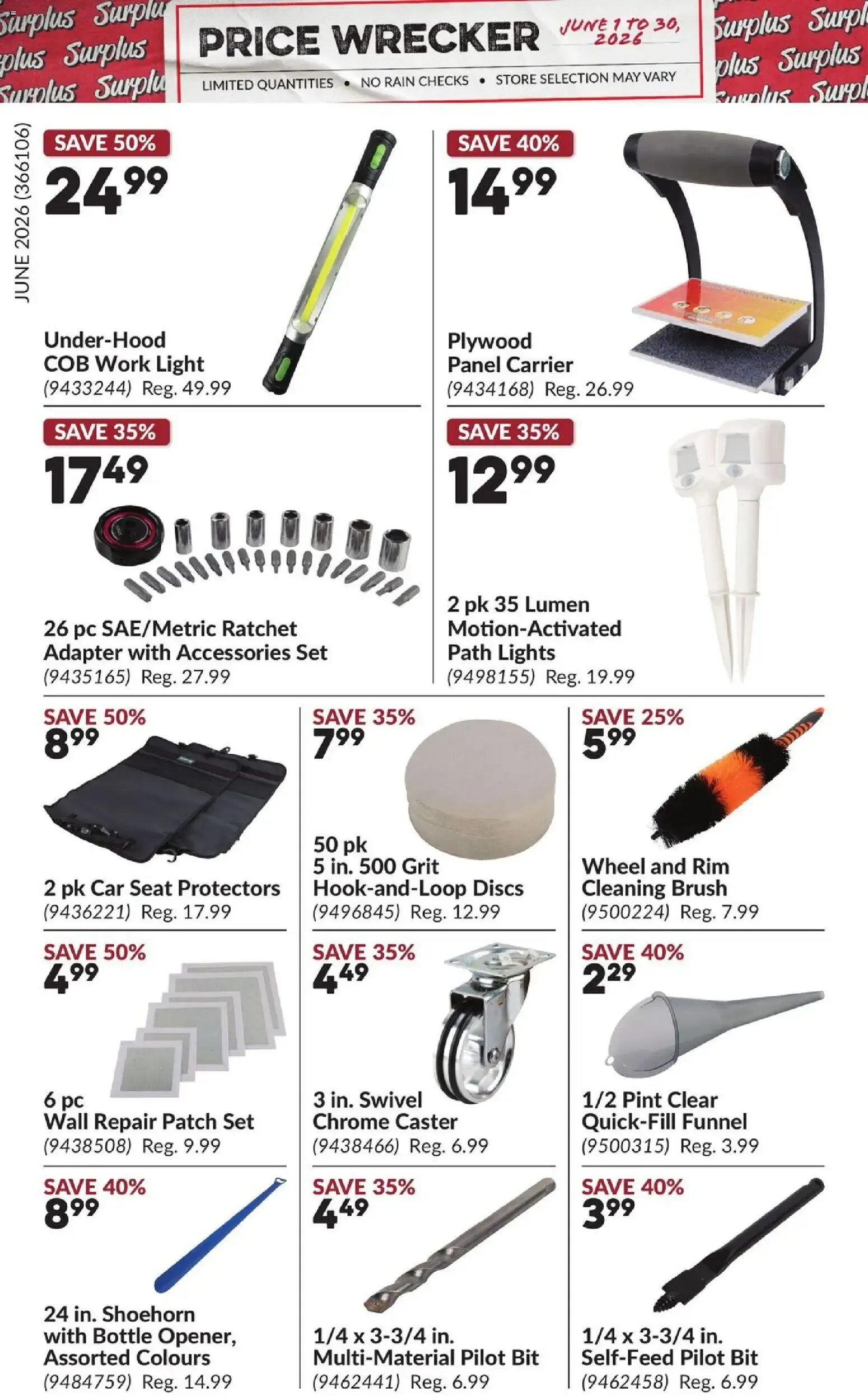 Princess Auto flyer - Price Wrecker from Jun 1, 2026 > weekly specials & deals from June 1 to June 30 2026 - flyer page 6