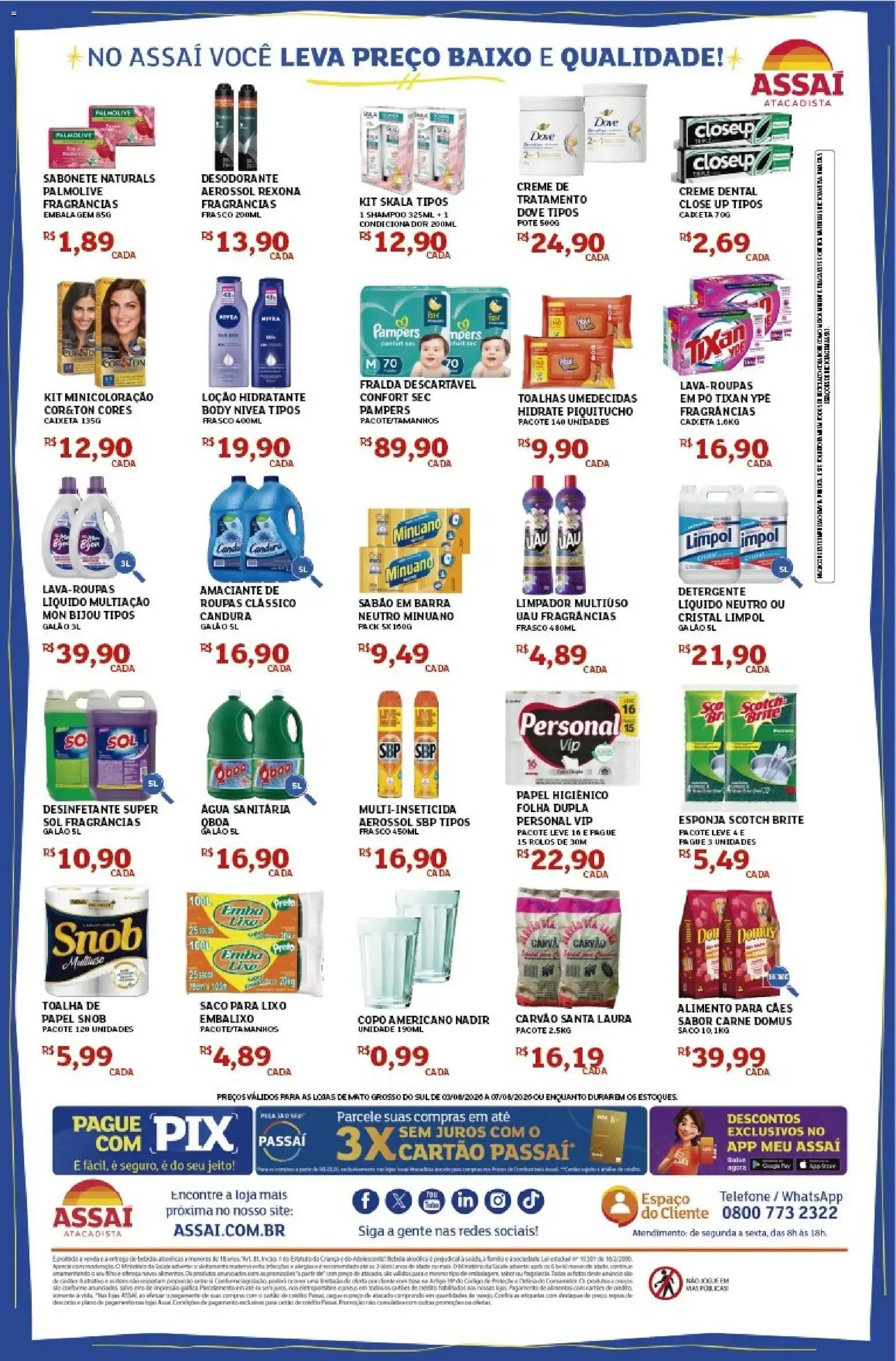 Encarte de Assaí Atacadista ofertas - MS de 03/08/2026 | Promoções Online 3 de agosto até 7 de agosto 2026 - Pagina 4
