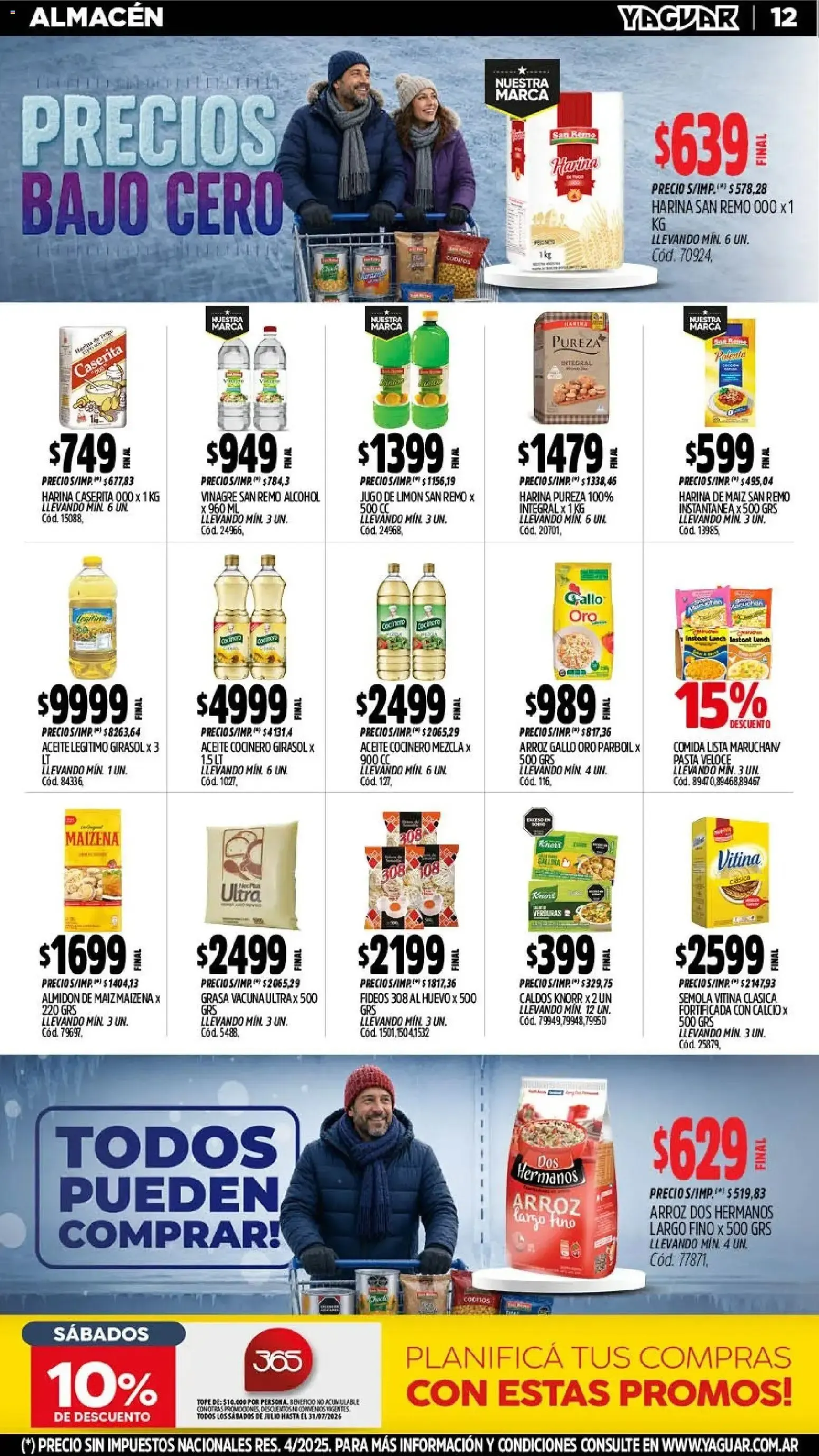 Ofertas de Mayorista Yaguar - Precios Bajo Cero 27 de julio al 2 de agosto 2026 - Página 13 del catálogo
